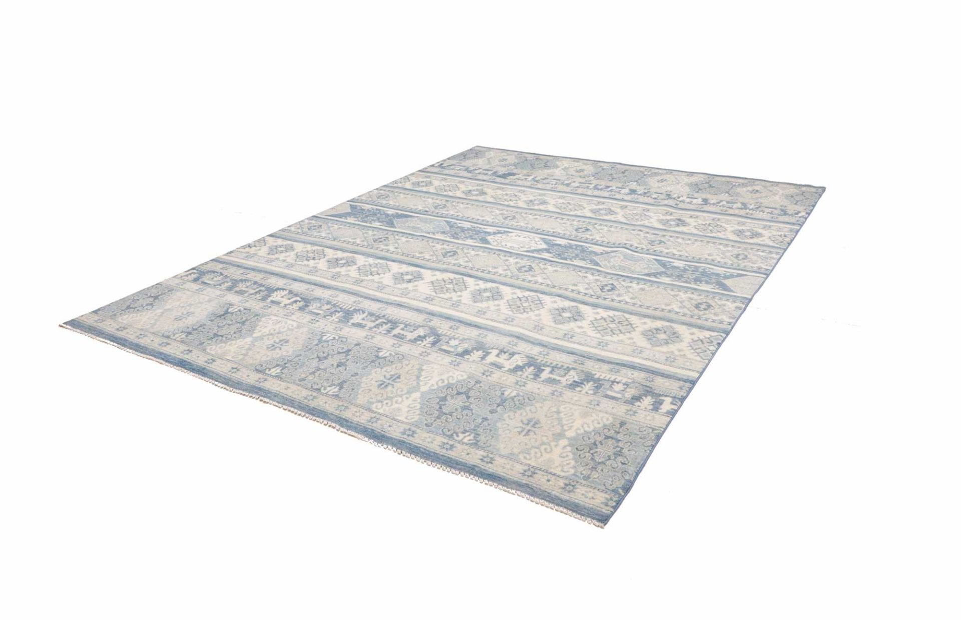 Alternative view of Hand-Knotted Samarkand Pakistani Rug, 241 × 310 cm, Wool