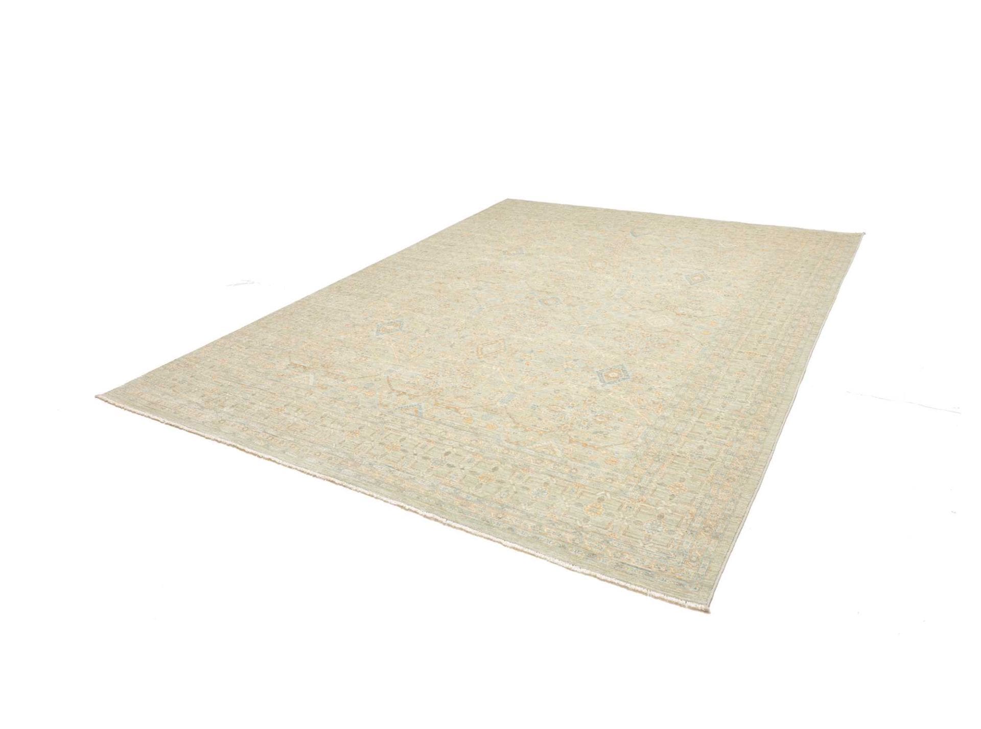 Alternative view of Hand-Knotted Ziegler Pakistani Rug, 243 × 303 cm, Wool