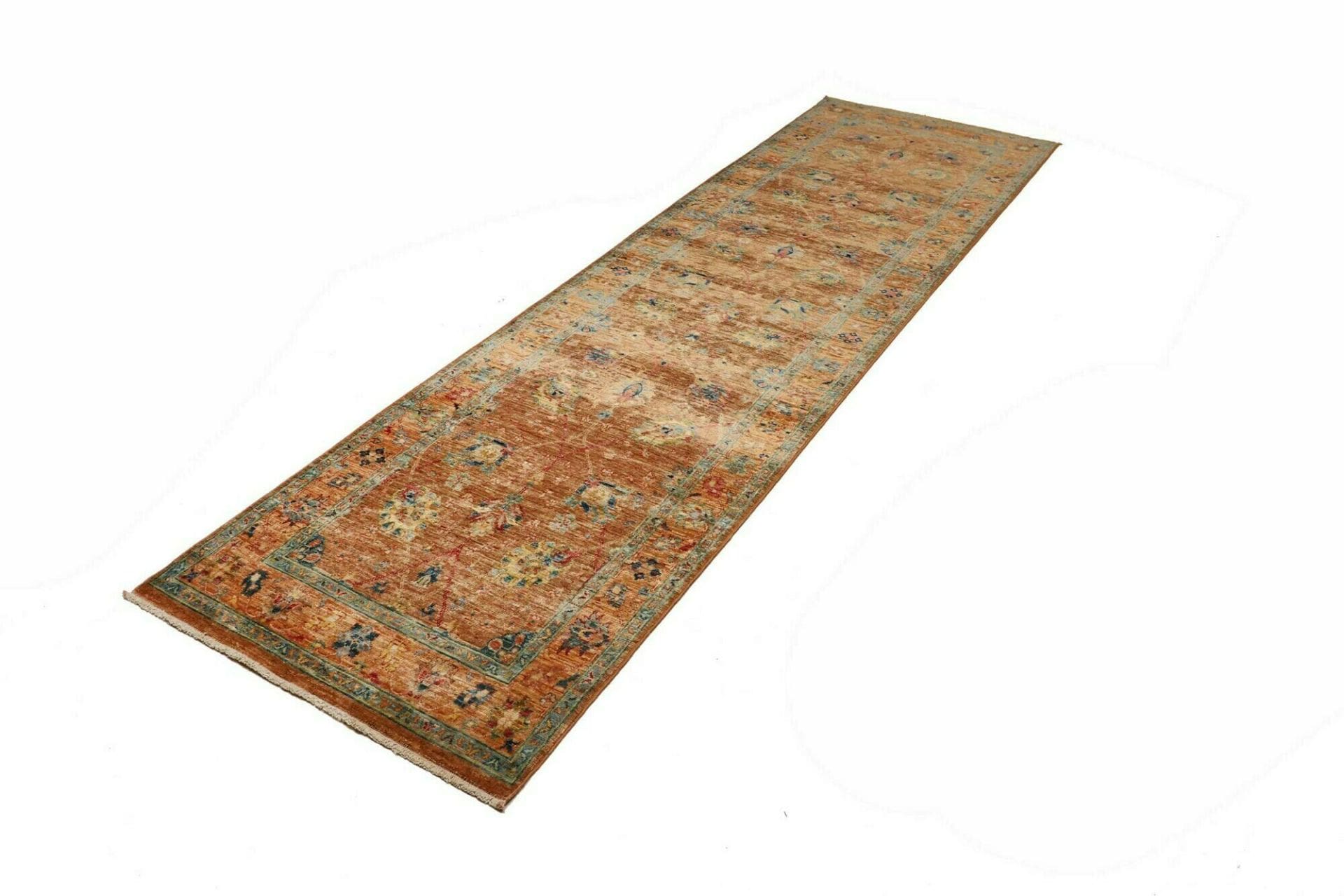 Alternative view of Samarkand Pakistani Rug 83 × 279 cm in Wool, hand-knotted