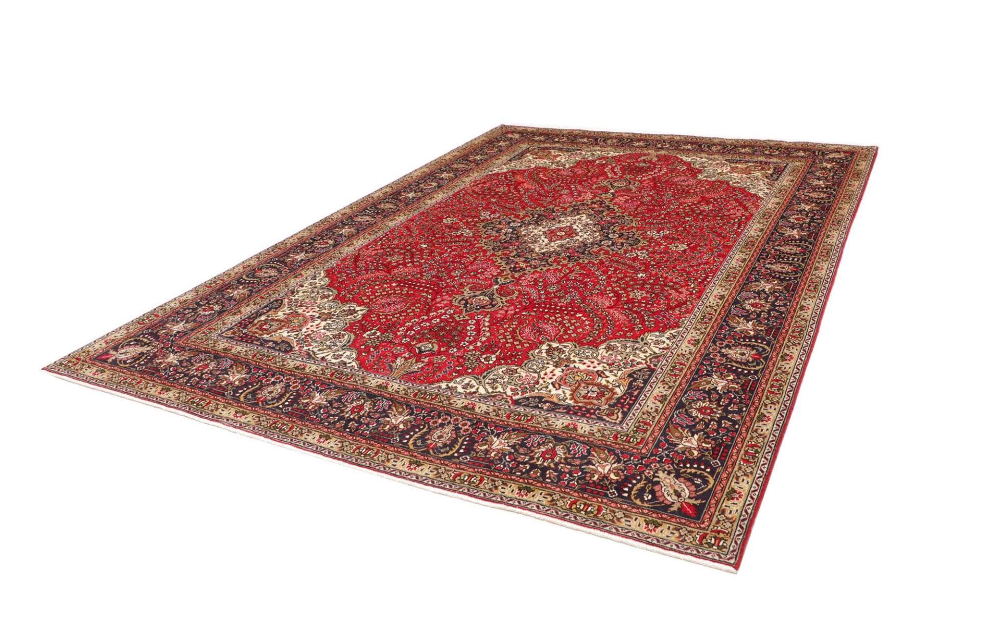 Alternative view of Wool Tabriz Persian Rug 248 × 343 cm, hand-knotted