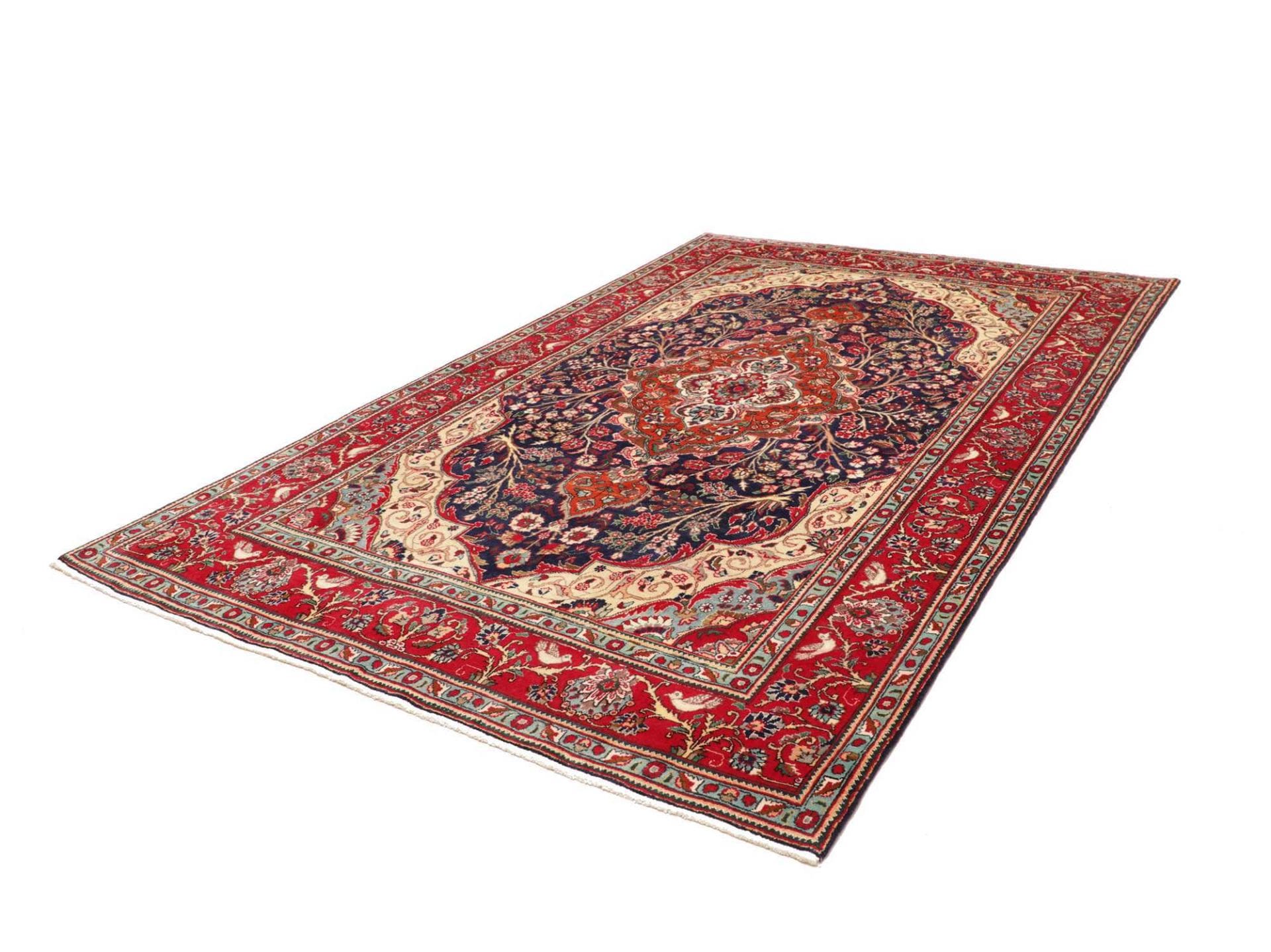 Alternative view of Wool Tabriz Persian Rug 203 × 301 cm, hand-knotted