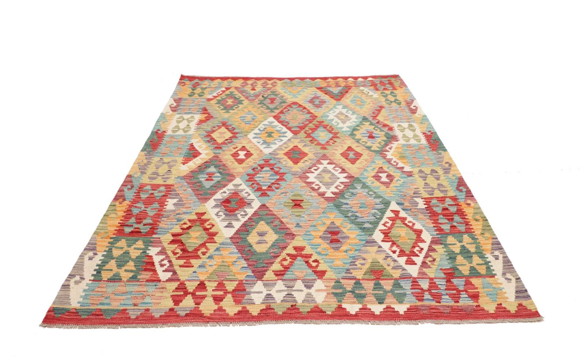 Alternative view of Hand-Woven Kilim Pakistani Rug, 175 × 222 cm, Wool