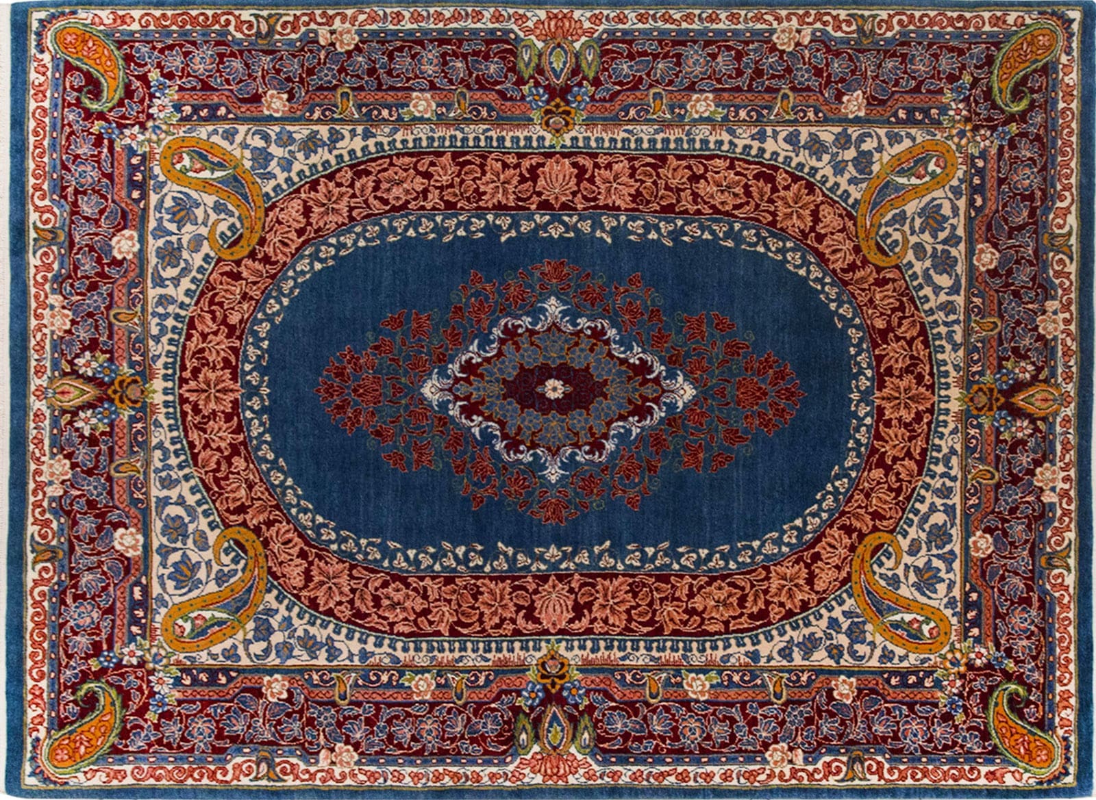 Wool Sarouk Farahan Persian Rug 200 × 300 cm, hand-knotted