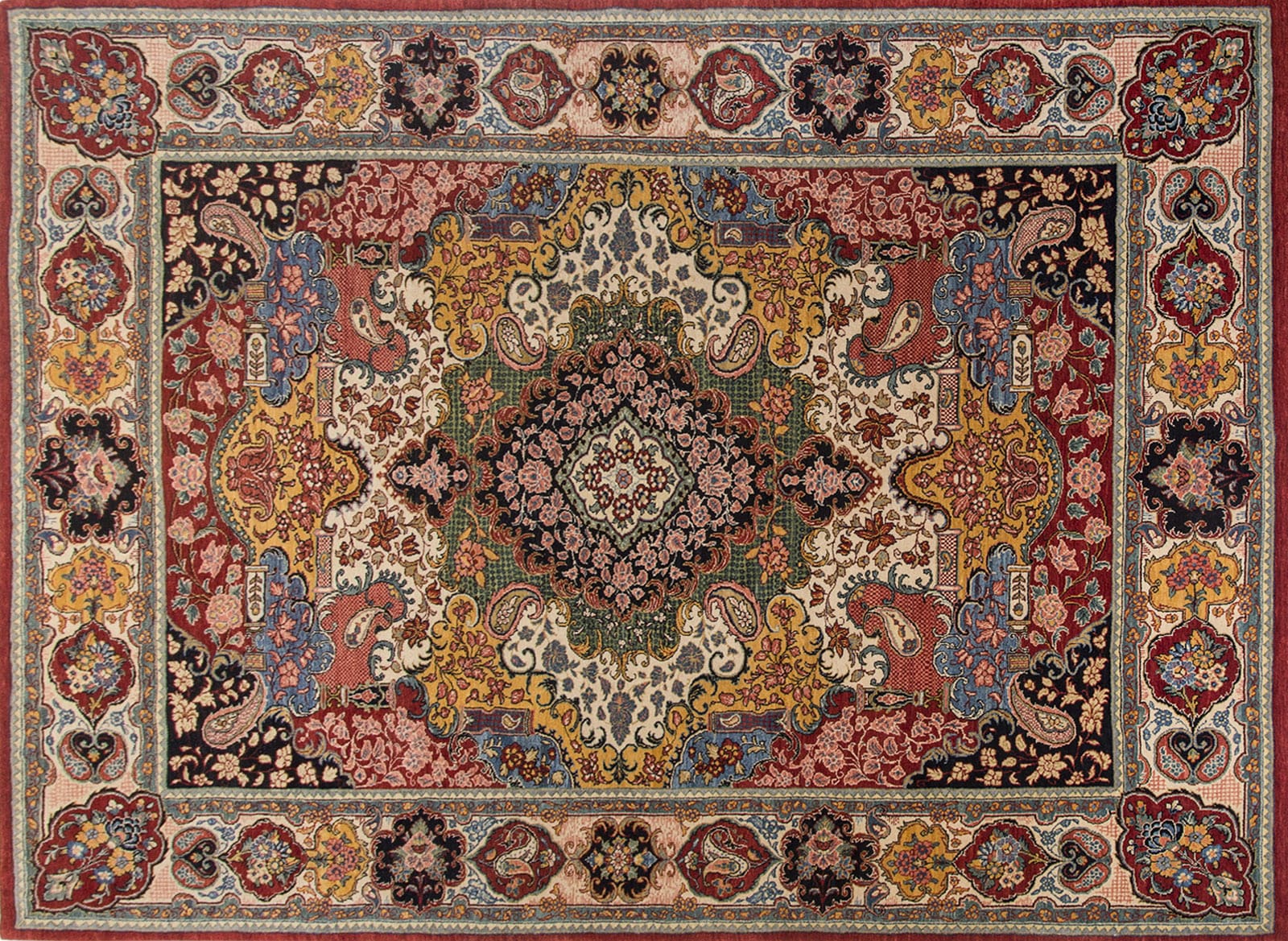 Sarouk Farahan Persian Rug 200 × 300 cm in Wool, hand-knotted
