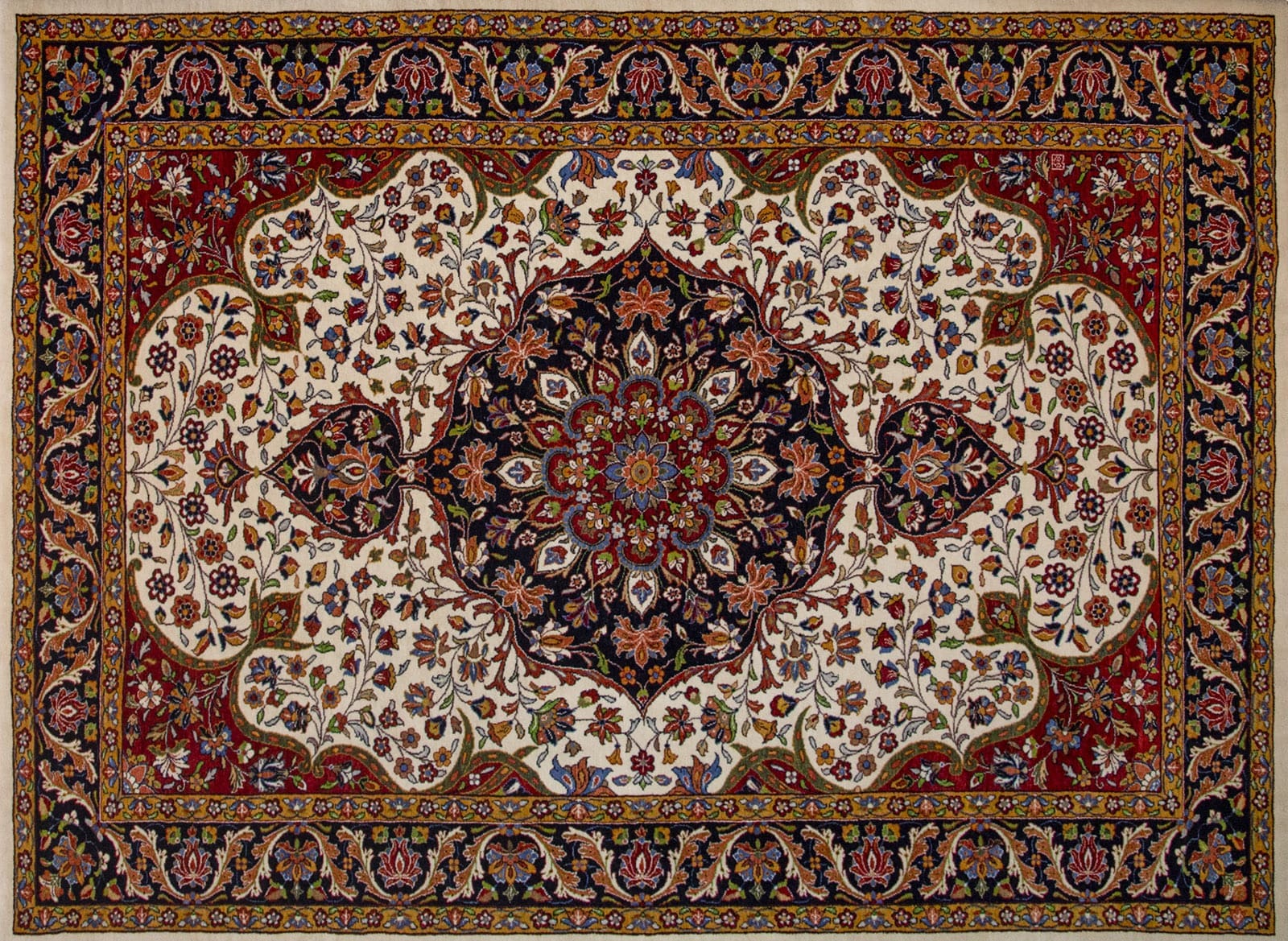 Sarouk Farahan Persian Rug 200 × 300 cm in Wool, hand-knotted