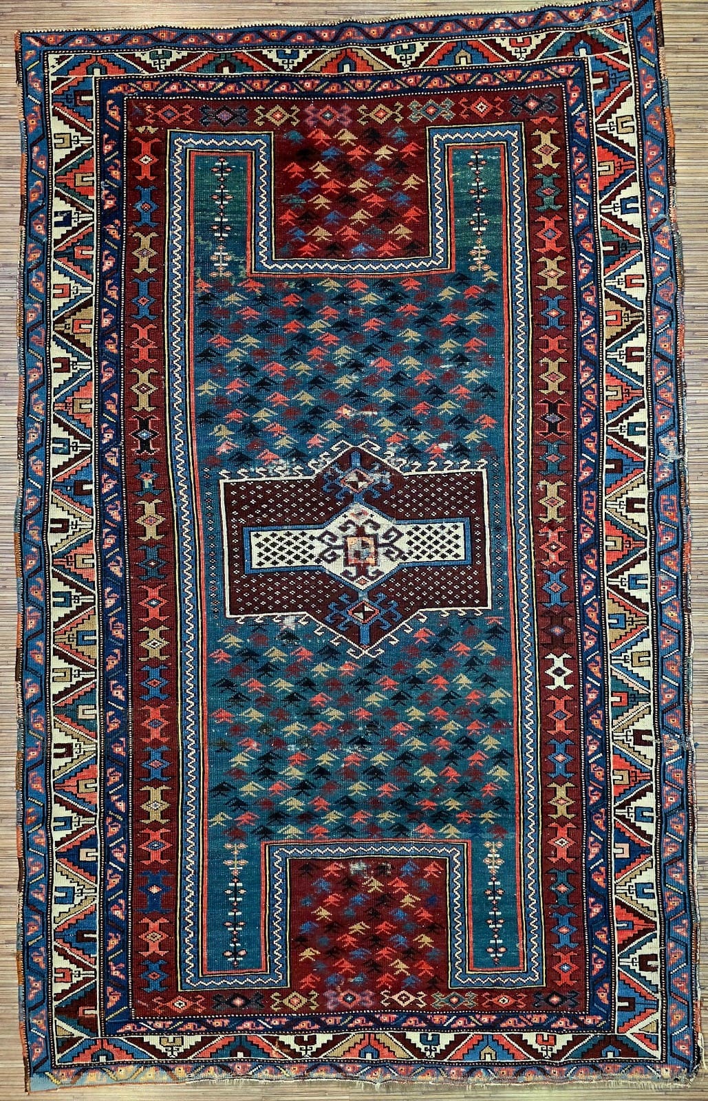 Geometrisch Oriental Rug 180 × 120 cm in Wool, hand-knotted