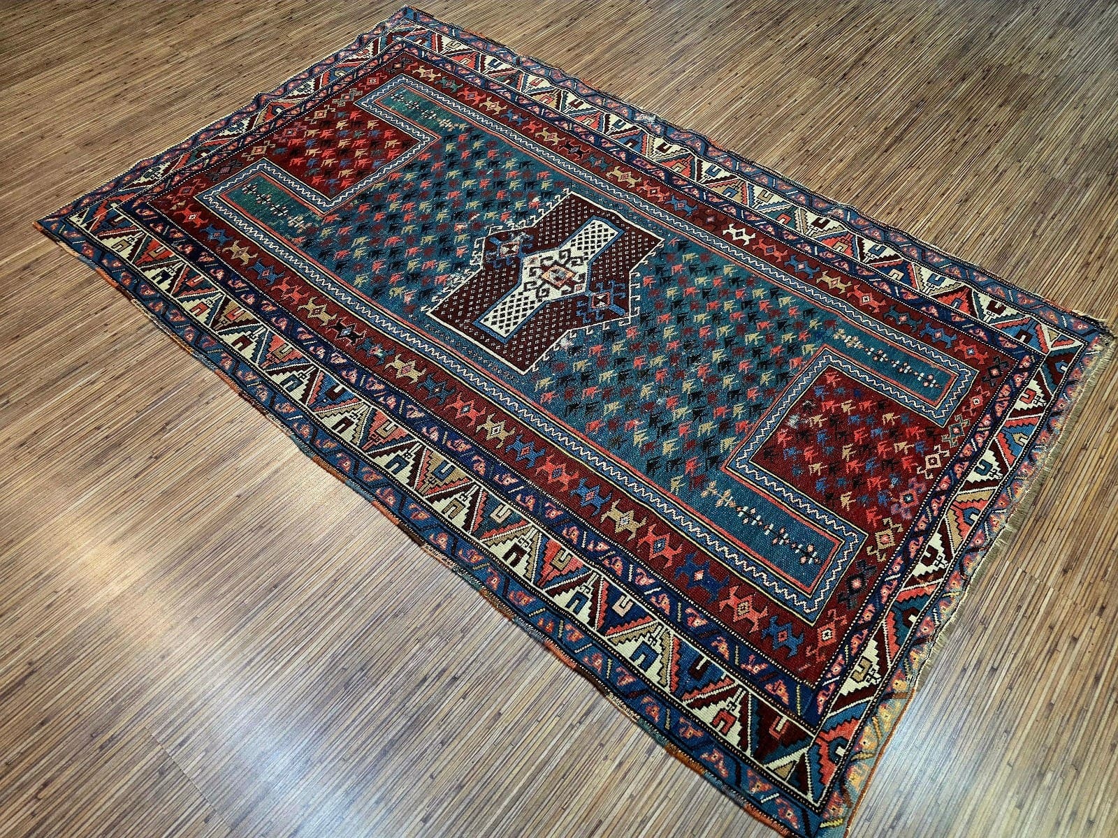 Geometrisch Oriental Rug 180 × 120 cm in Wool, hand-knotted - Image 4