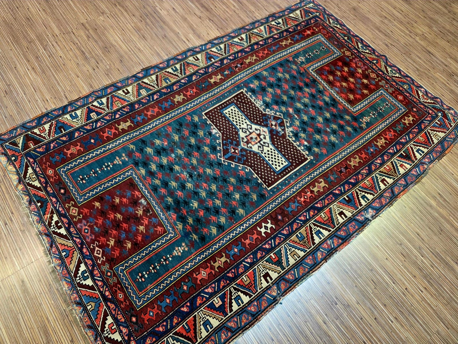 Geometrisch Oriental Rug 180 × 120 cm in Wool, hand-knotted - Image 6