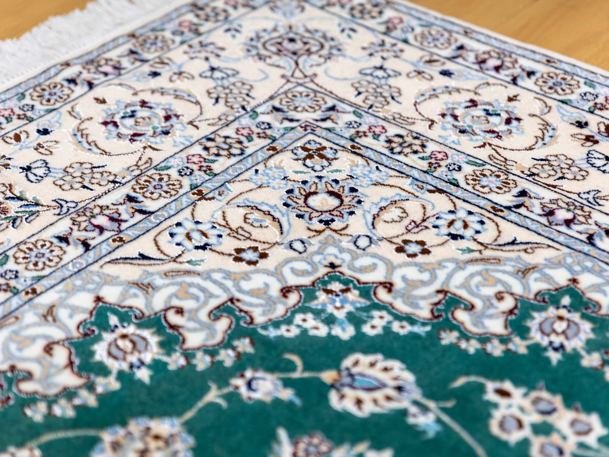 Hand-Knotted Nain Persian Rug, 200 × 150 cm, Wool - Image 11
