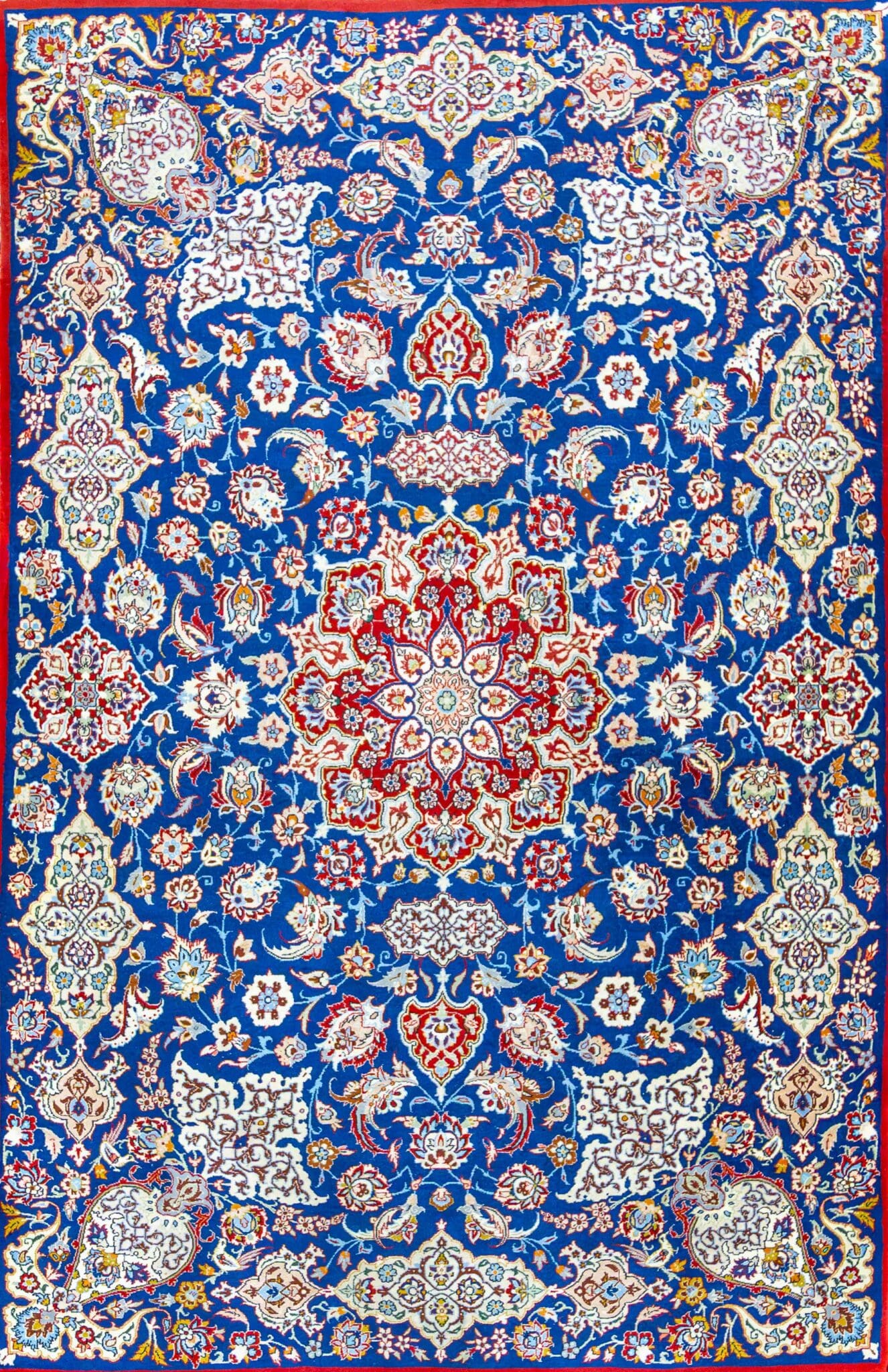 Wool & Silk Isfahan Persian Rug 156 × 102 cm, hand-knotted