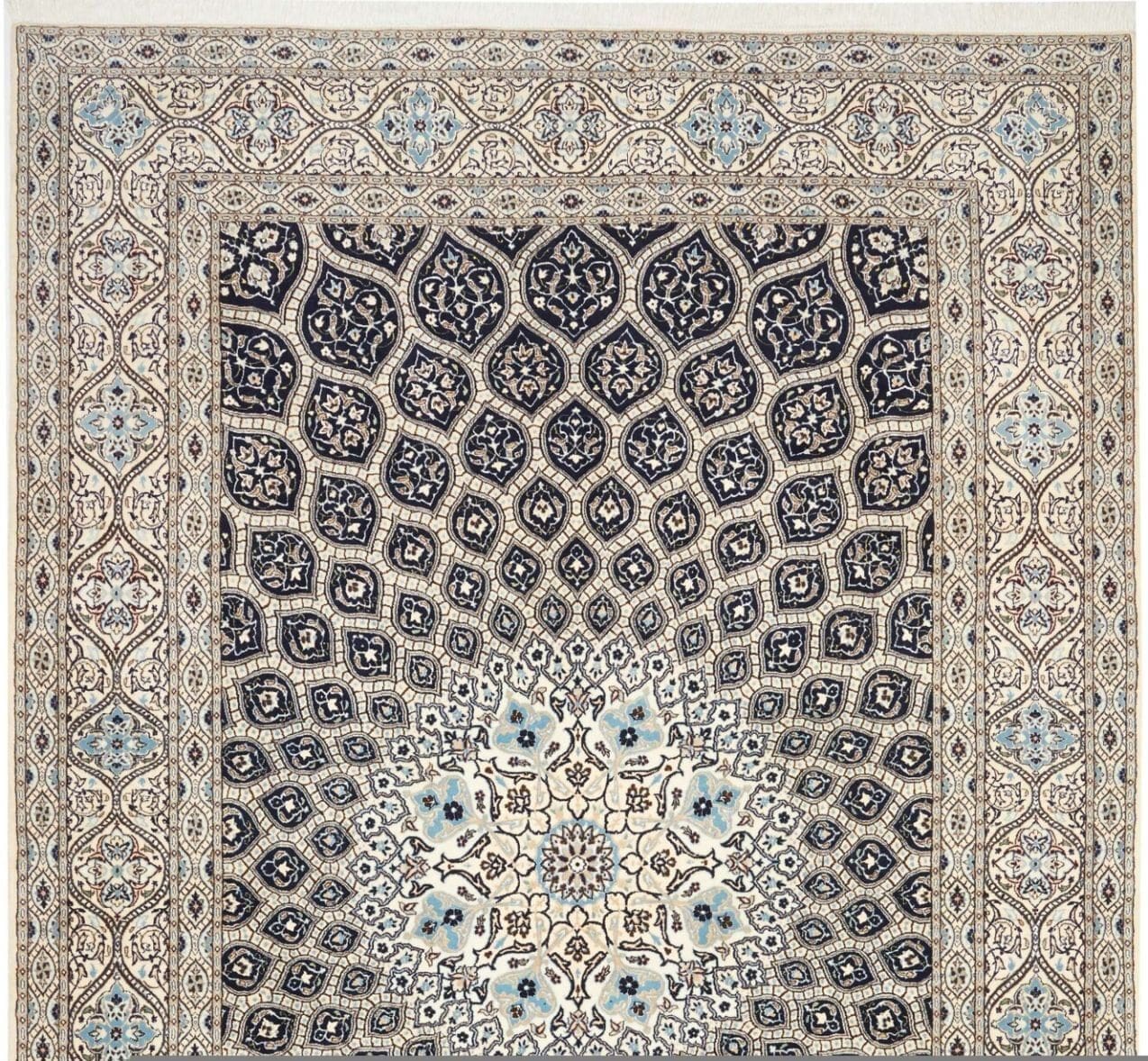 Hand-Knotted Nain Persian Rug, 213 × 311 cm, Wool