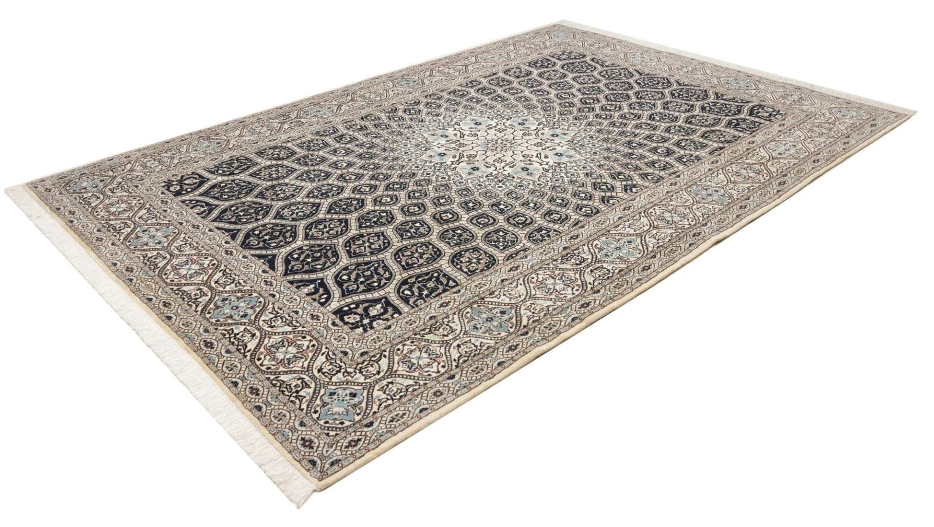 Alternative view of Hand-Knotted Nain Persian Rug, 213 × 311 cm, Wool