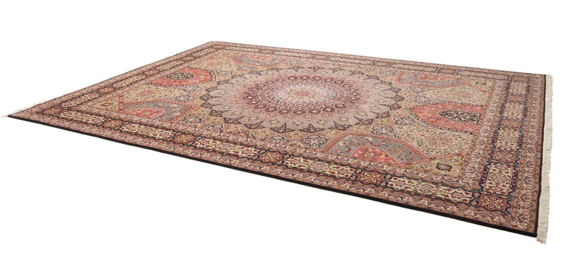 Hand-Knotted Tabriz Persian Rug, 303 × 396 cm, Wool - Image 3
