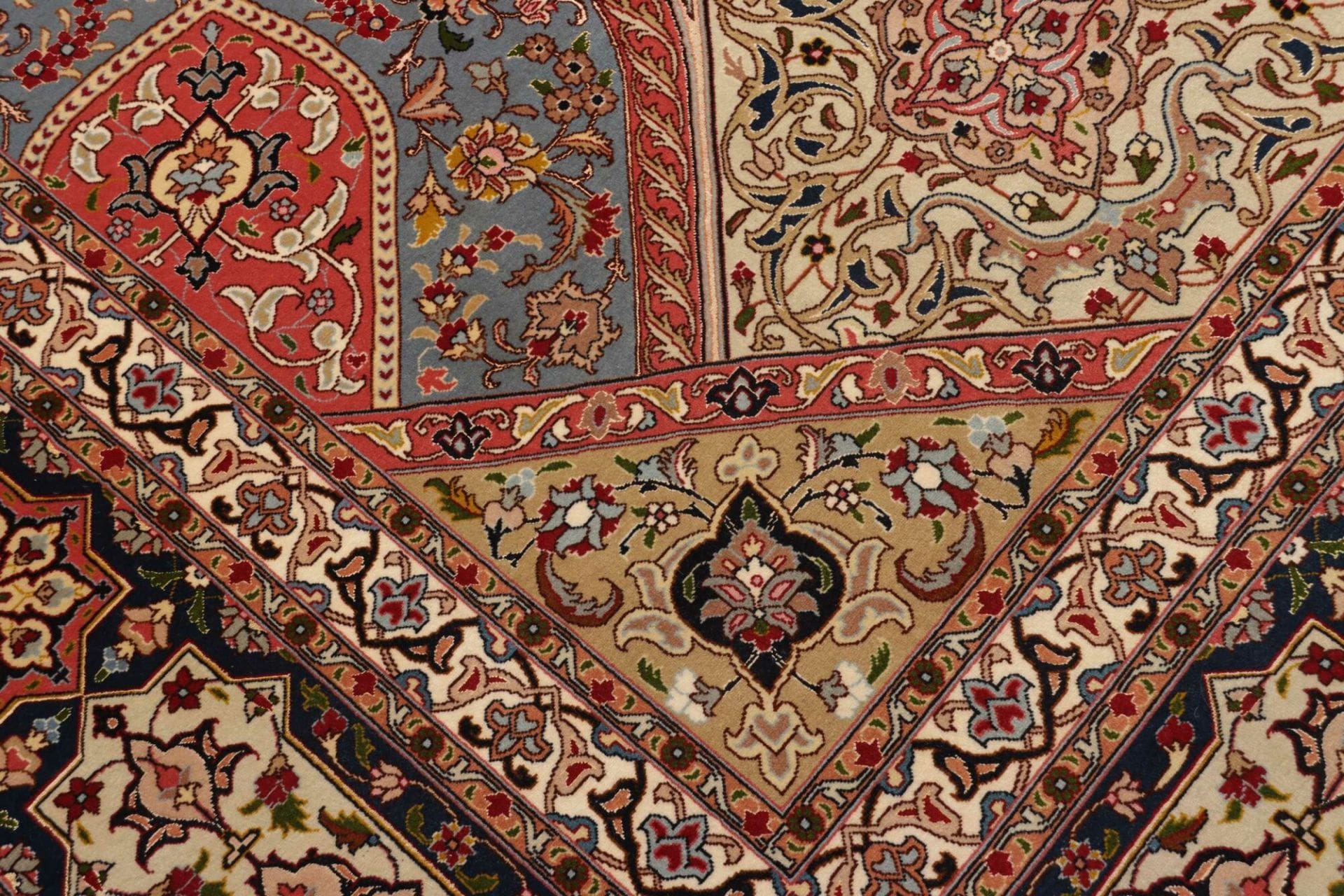 Hand-Knotted Tabriz Persian Rug, 303 × 396 cm, Wool - Image 6