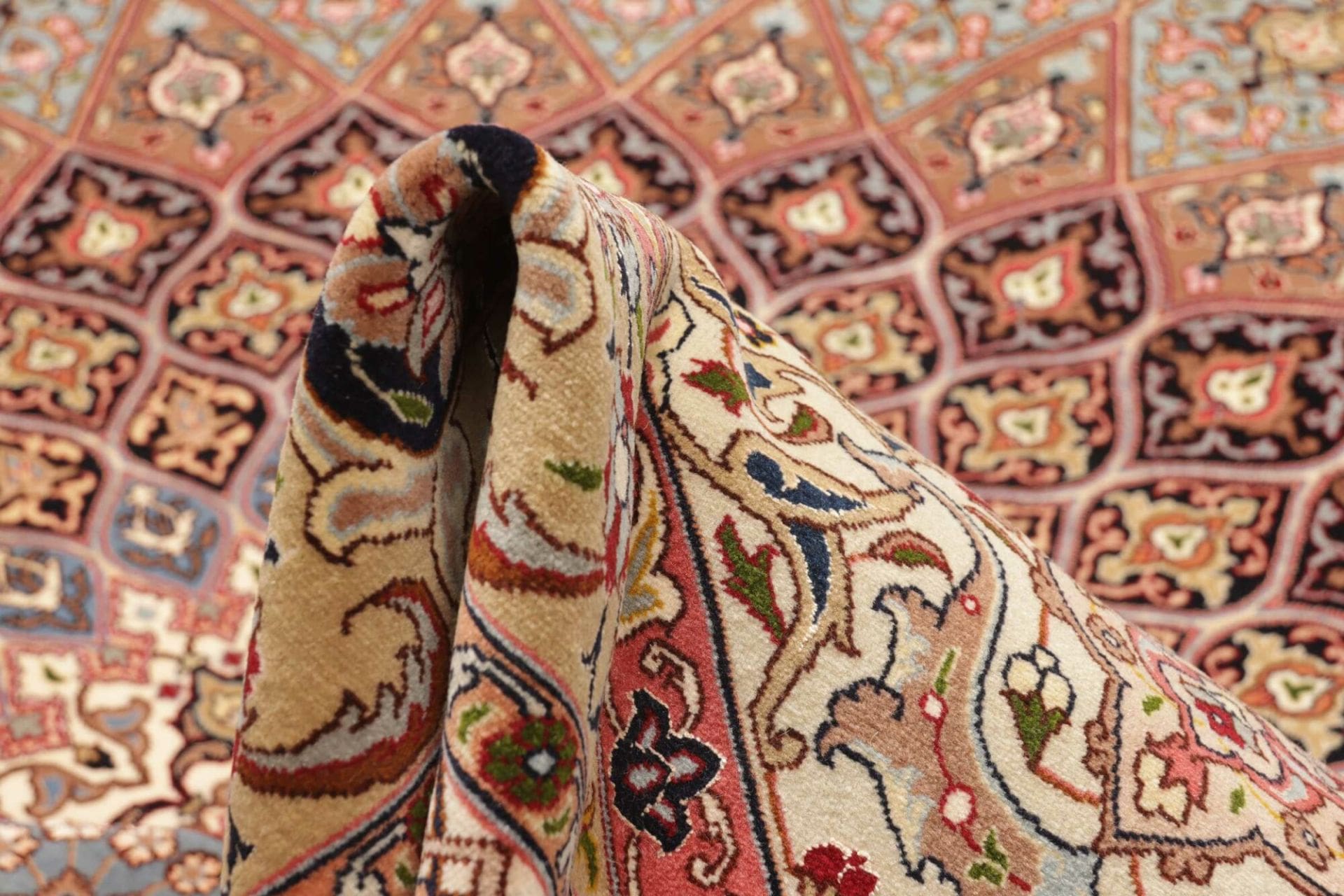 Hand-Knotted Tabriz Persian Rug, 303 × 396 cm, Wool - Image 10