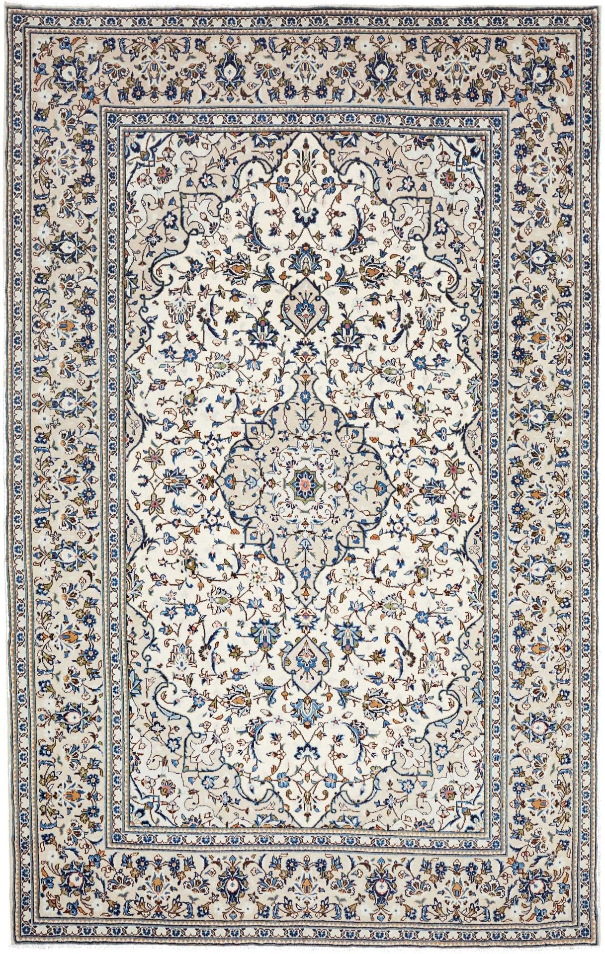 Kashan Persian Rug 196 × 307 cm in Wool, hand-knotted