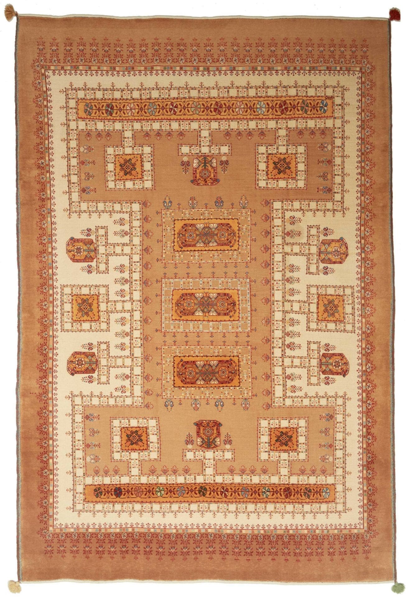 Hand-Knotted Isfahan Persian Rug, 208 × 316 cm, Wool