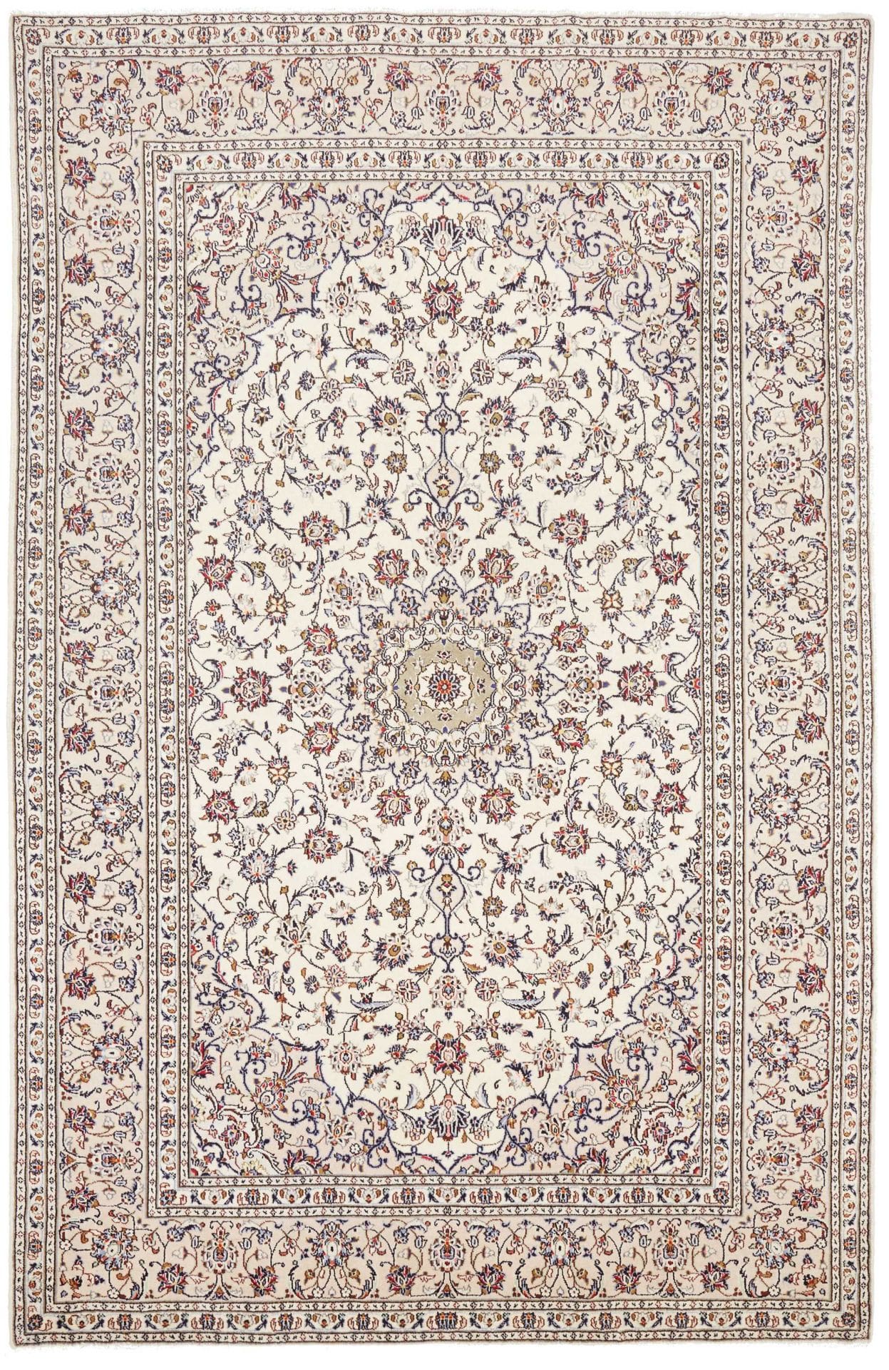 Kashan Persian Rug 196 × 299 cm in Wool, hand-knotted