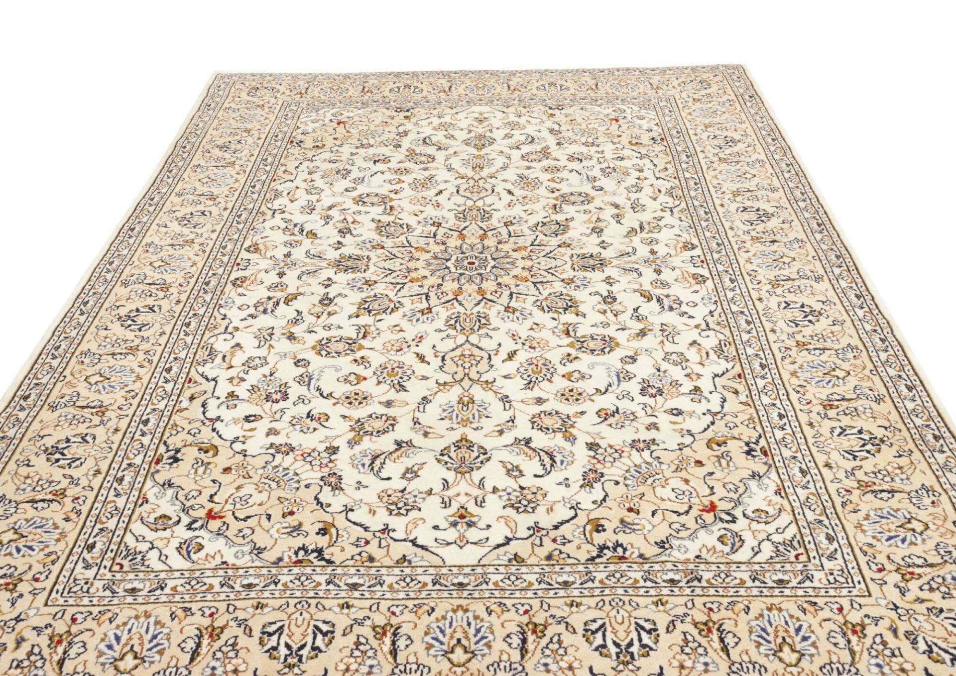 Hand-Knotted Kashan Persian Rug, 196 × 304 cm, Wool - Image 4