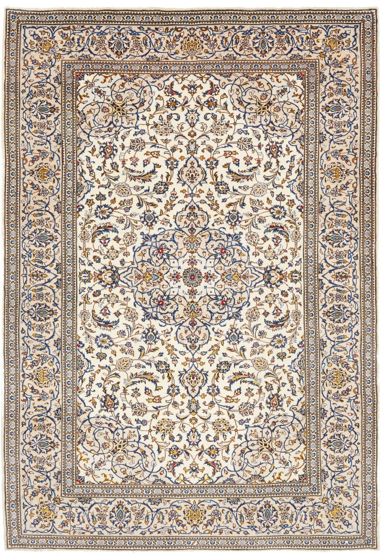 Kashan Persian Rug 205 × 299 cm in Wool, hand-knotted
