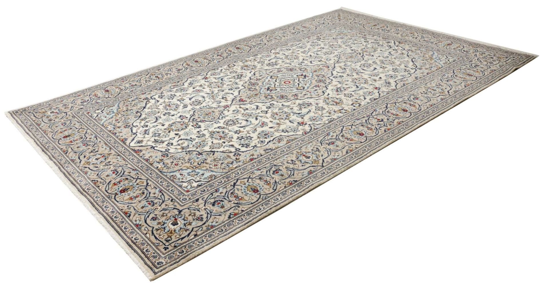 Alternative view of Hand-Knotted Kashan Persian Rug, 203 × 321 cm, Wool