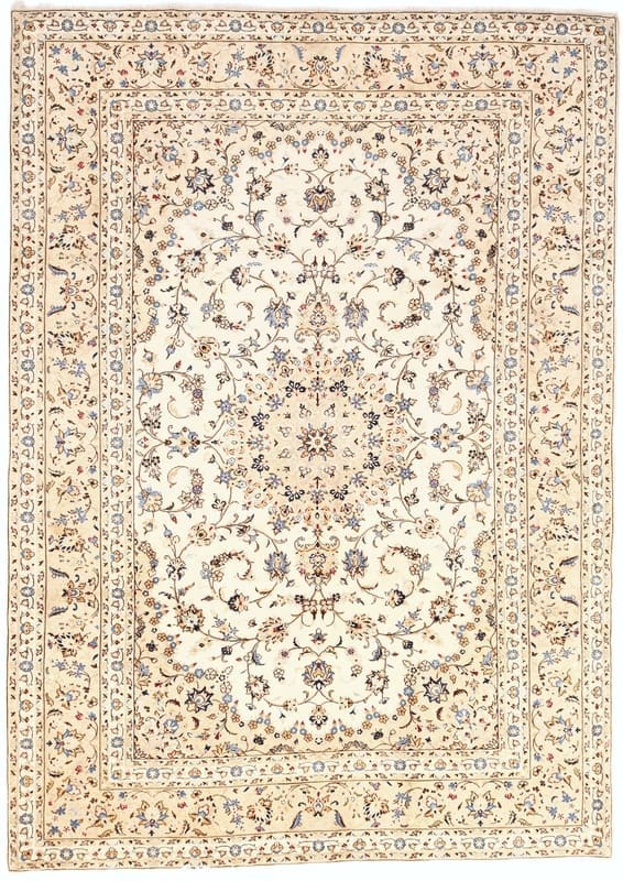 Hand-Knotted Kashan Persian Rug, 345 × 245 cm, Wool