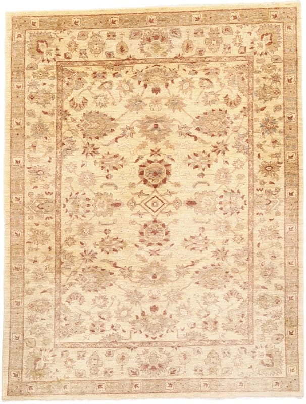Hand-Knotted Ziegler Pakistani Rug, 364 × 264 cm, Wool