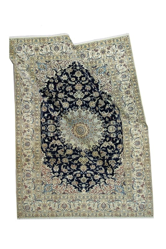 Wool & Silk Nain Persian Rug 341 × 257 cm, hand-knotted - Image 5