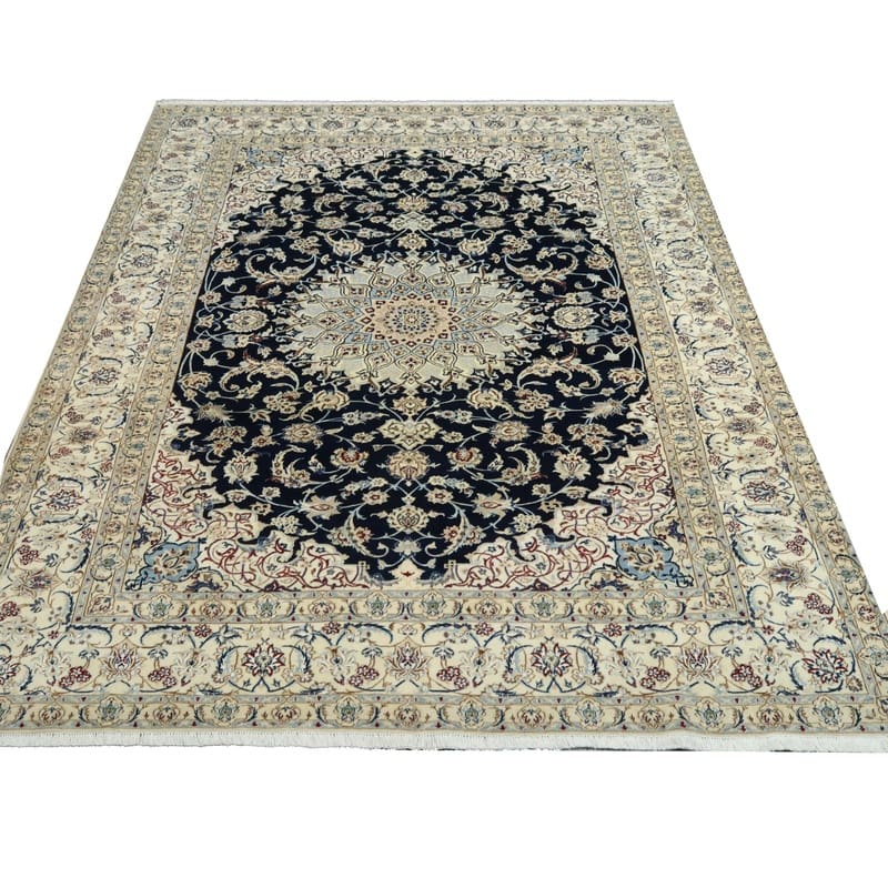 Wool & Silk Nain Persian Rug 341 × 257 cm, hand-knotted - Image 6