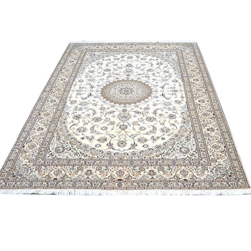 Alternative view of Hand-Knotted Nain Persian Rug, 365 × 247 cm, Wool & Silk