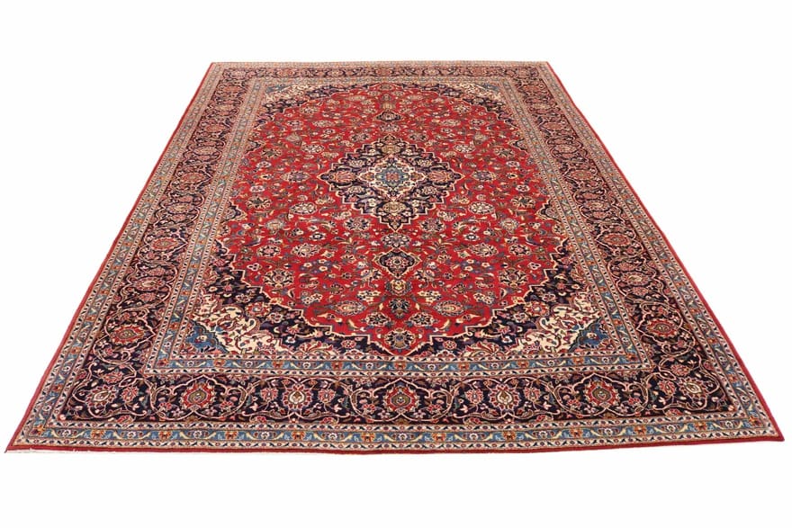 Alternative view of Wool Kashan Persian Rug 398 × 298 cm, hand-knotted