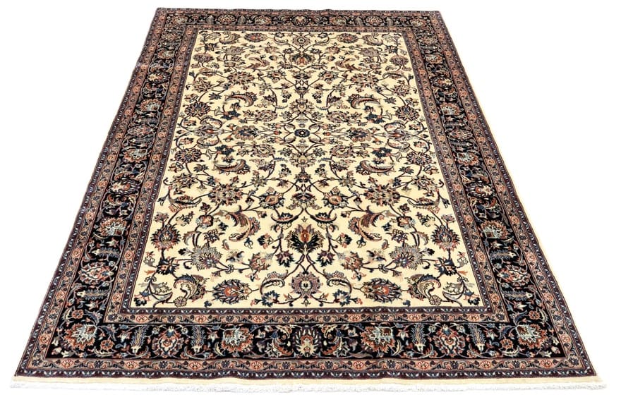 Alternative view of Hand-Knotted Mashhad Persian Rug, 304 × 193 cm, Wool