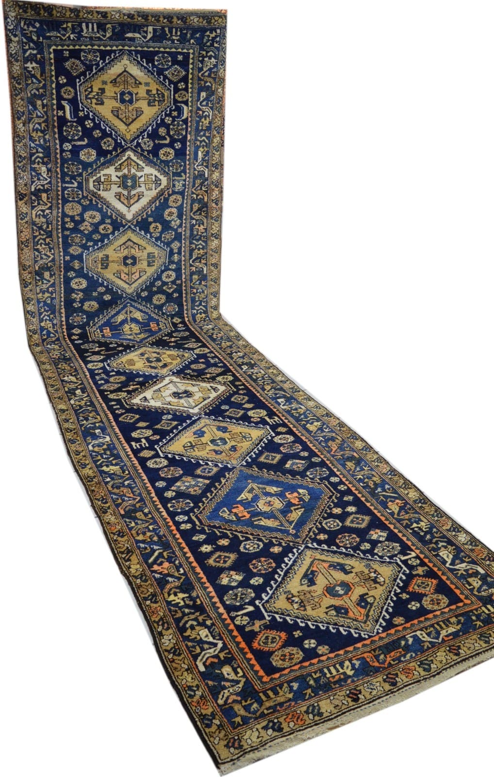 Alternative view of Hand-Knotted Persian Rug, 460 × 120 cm, Wool