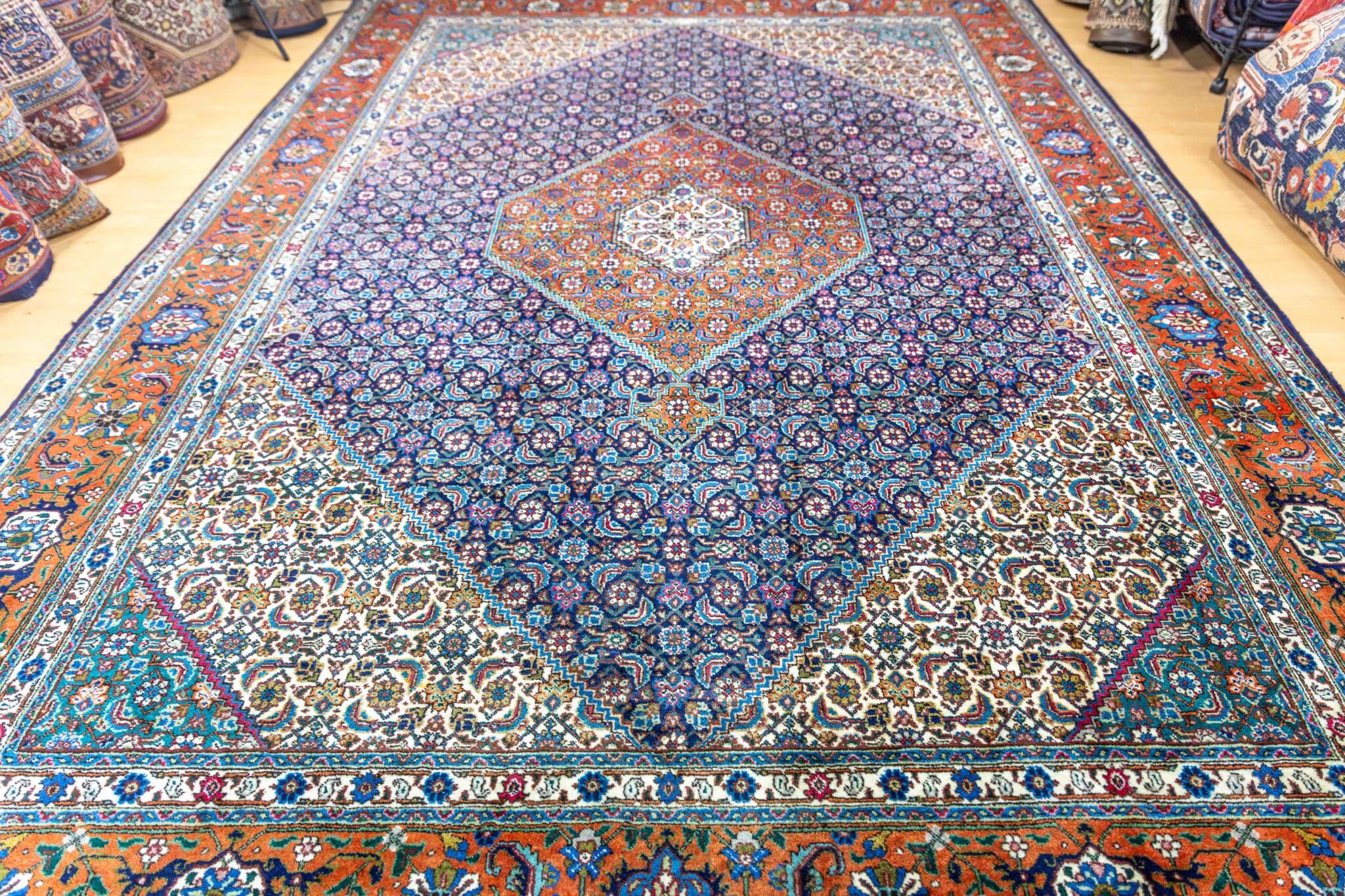 Alternative view of Hand-Knotted Tabriz Persian Rug, 348 × 247 cm, Wool