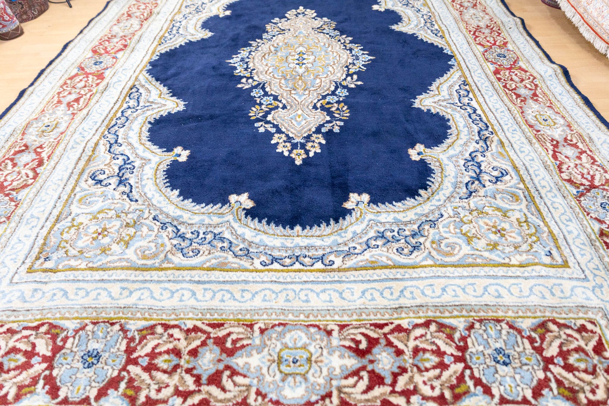 Alternative view of Hand-Knotted Kerman Persian Rug, 336 × 244 cm, Wool