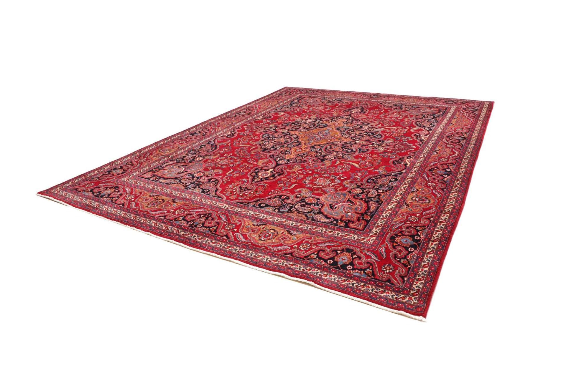 Alternative view of Mashhad Persian Rug 304 × 389 cm in Wool, hand-knotted