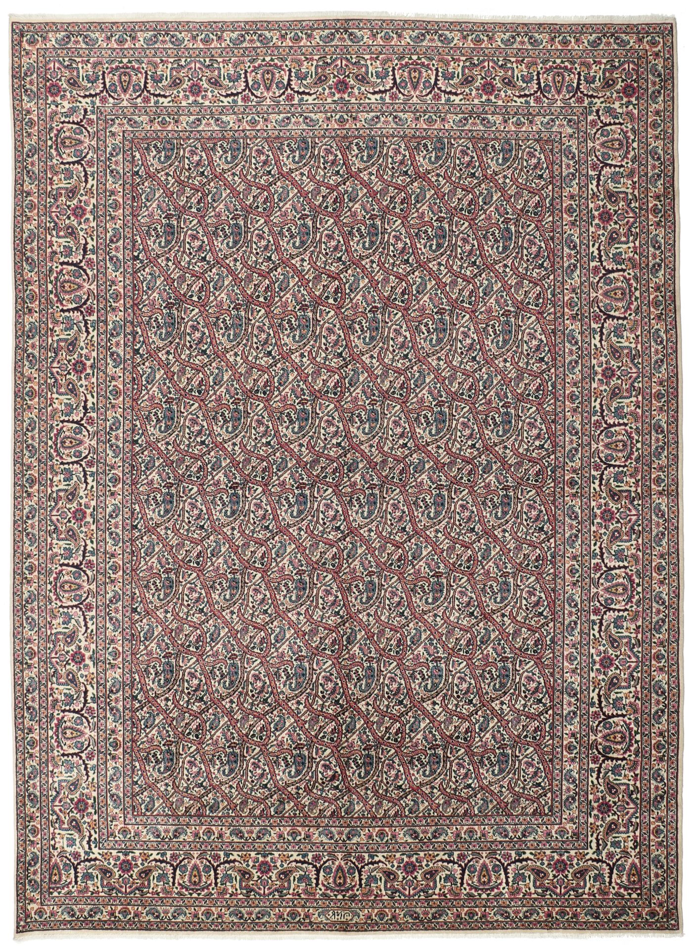 Wool Tabriz Persian Rug 285 × 387 cm, hand-knotted