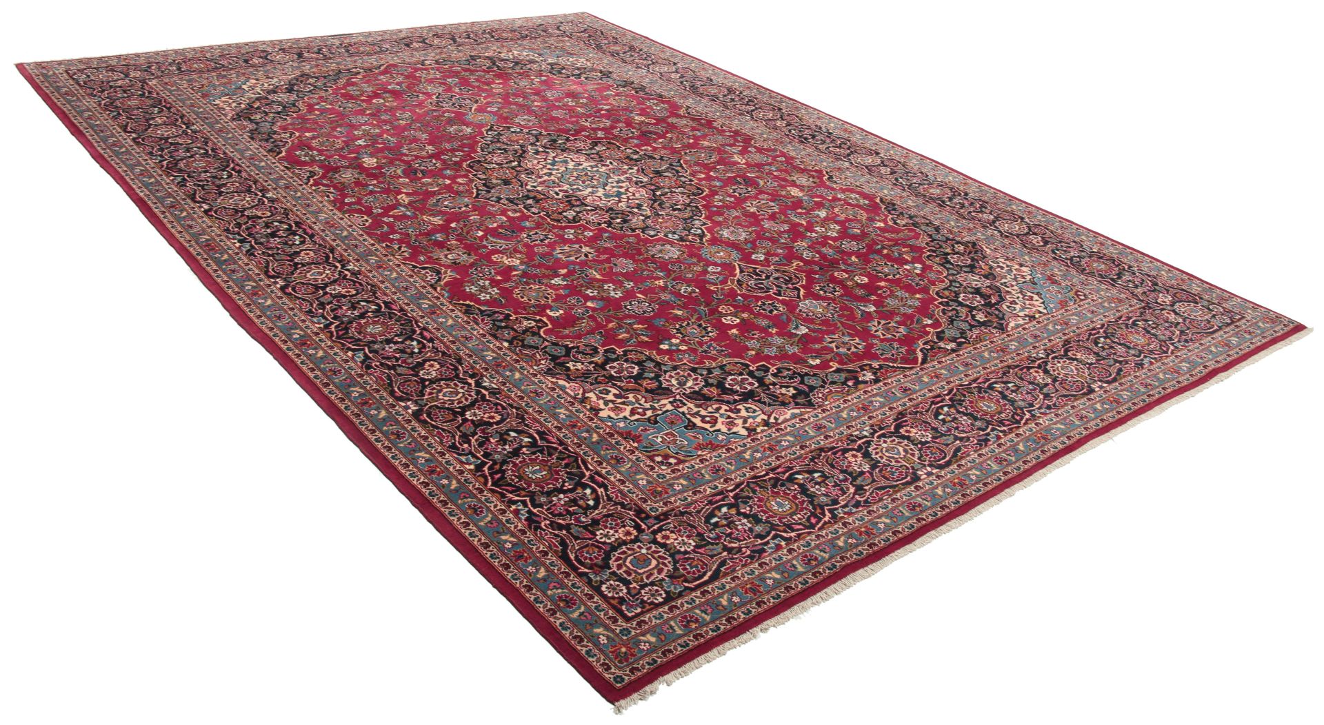 Alternative view of Wool Kashan Persian Rug 284 × 390 cm, hand-knotted