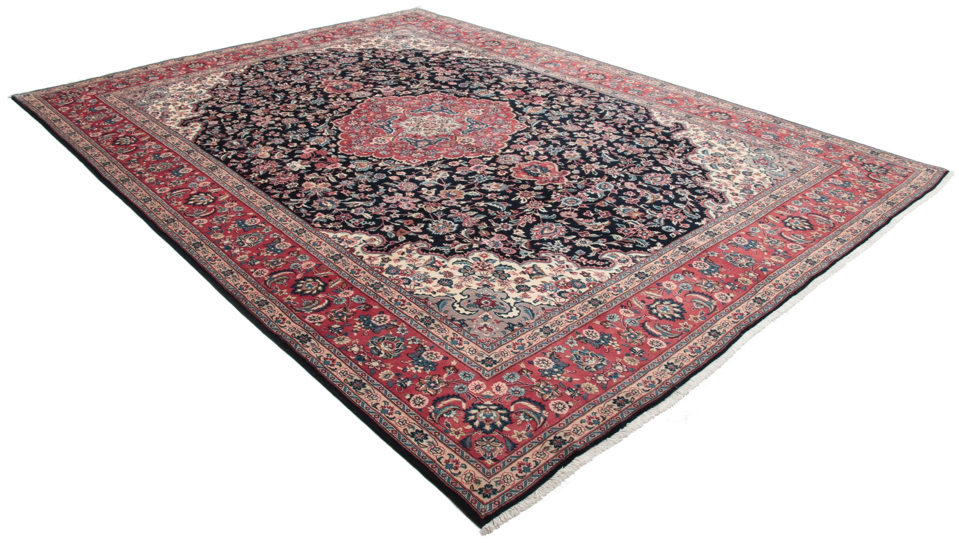 Alternative view of Wool Sarouk Persian Rug 293 × 390 cm, hand-knotted
