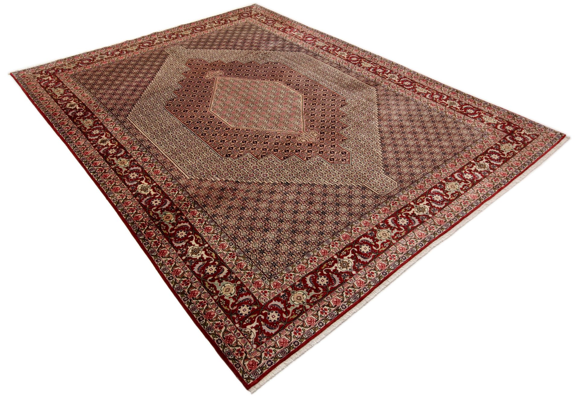 Alternative view of Wool Hamadan Persian Rug 300 × 397 cm, hand-knotted