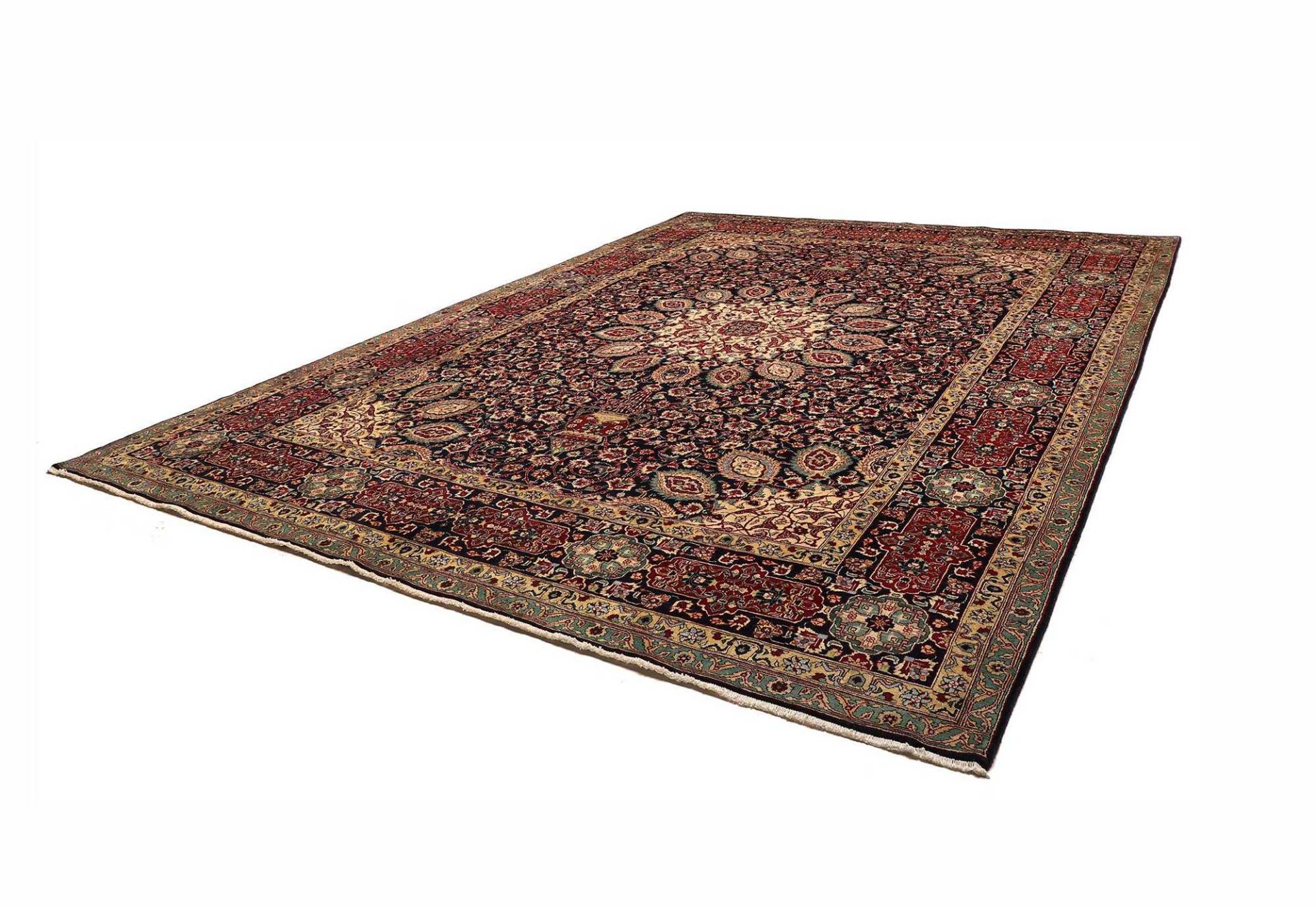 Alternative view of Tabriz Persian Rug 304 × 399 cm in Wool, hand-knotted