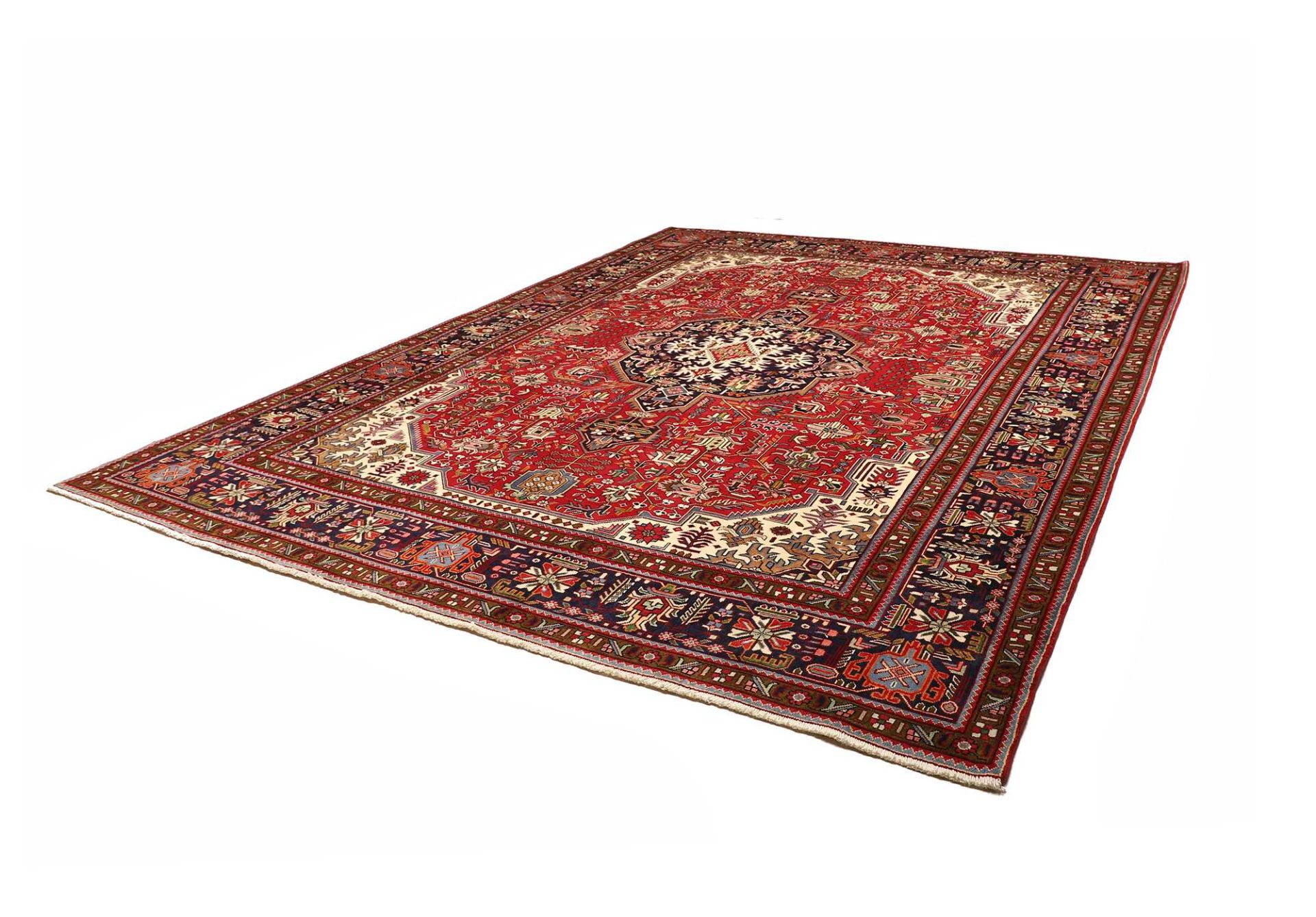 Alternative view of Hand-Knotted Tabriz Persian Rug, 305 × 398 cm, Wool