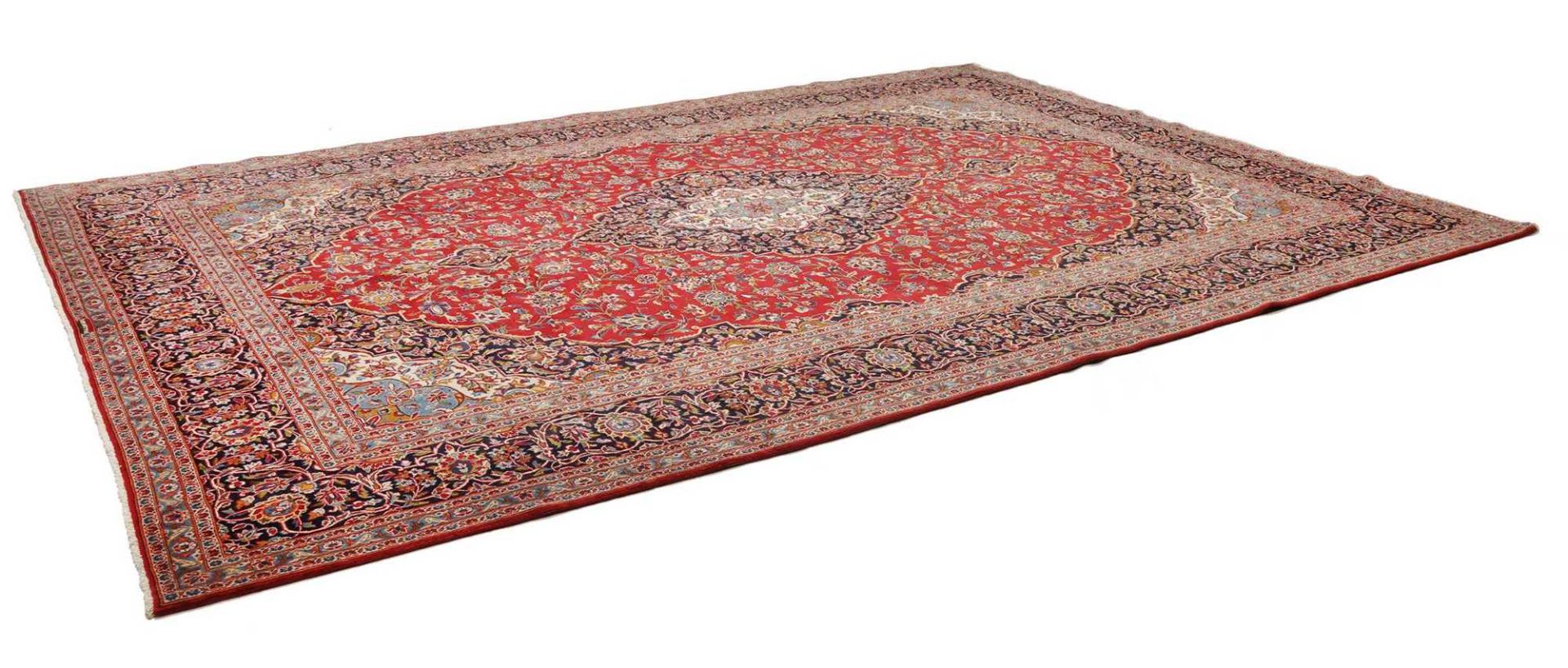Alternative view of Kashan Persian Rug 306 × 429 cm in Wool, hand-knotted