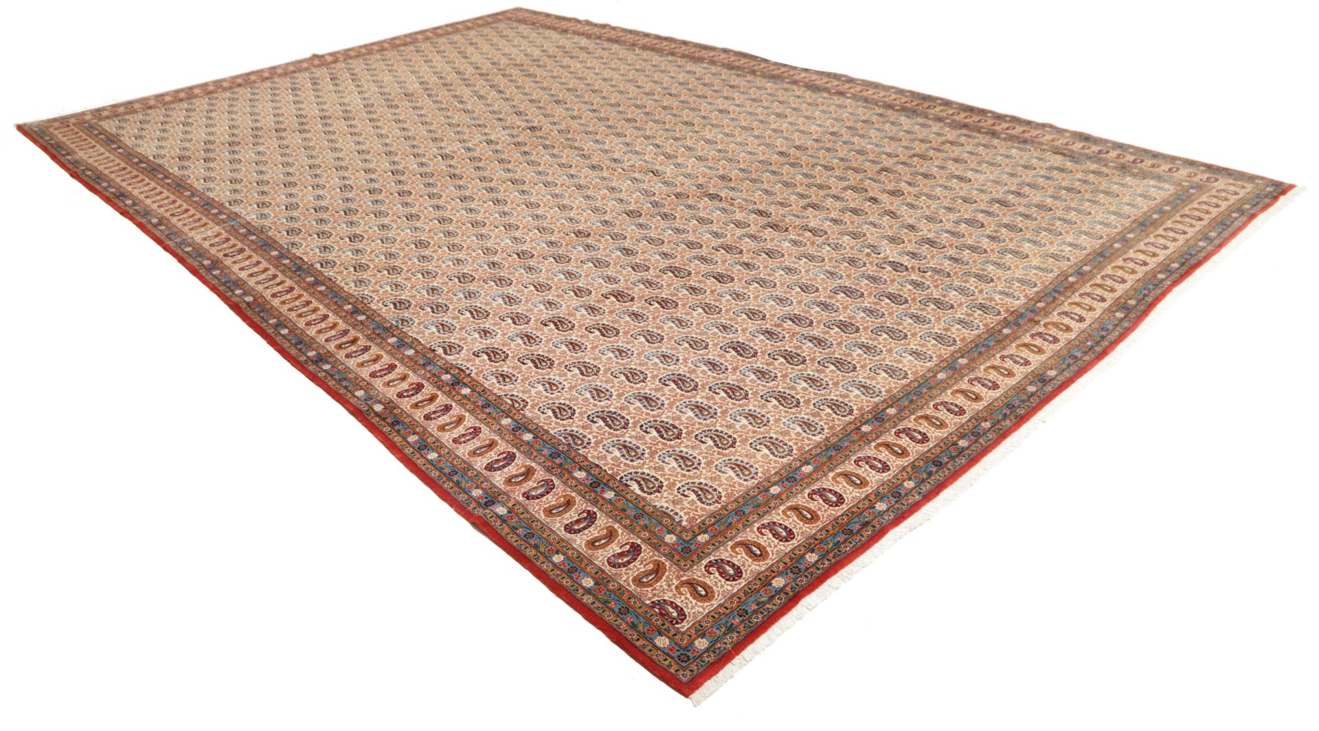 Alternative view of Qom Persian Rug 347 × 517 cm in Wool, hand-knotted