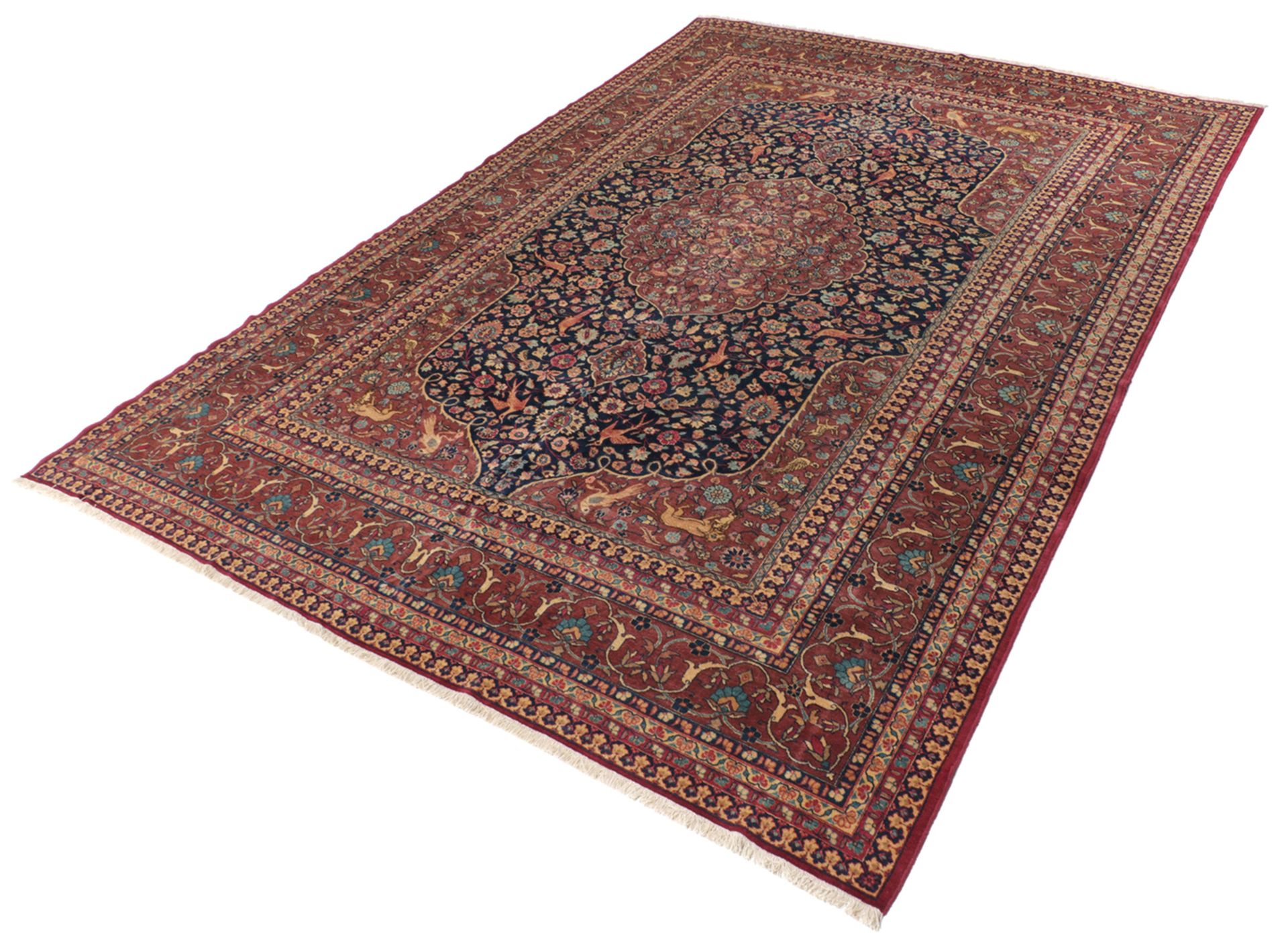 Alternative view of Hand-Knotted Tabriz Persian Rug, 333 × 483 cm, Wool