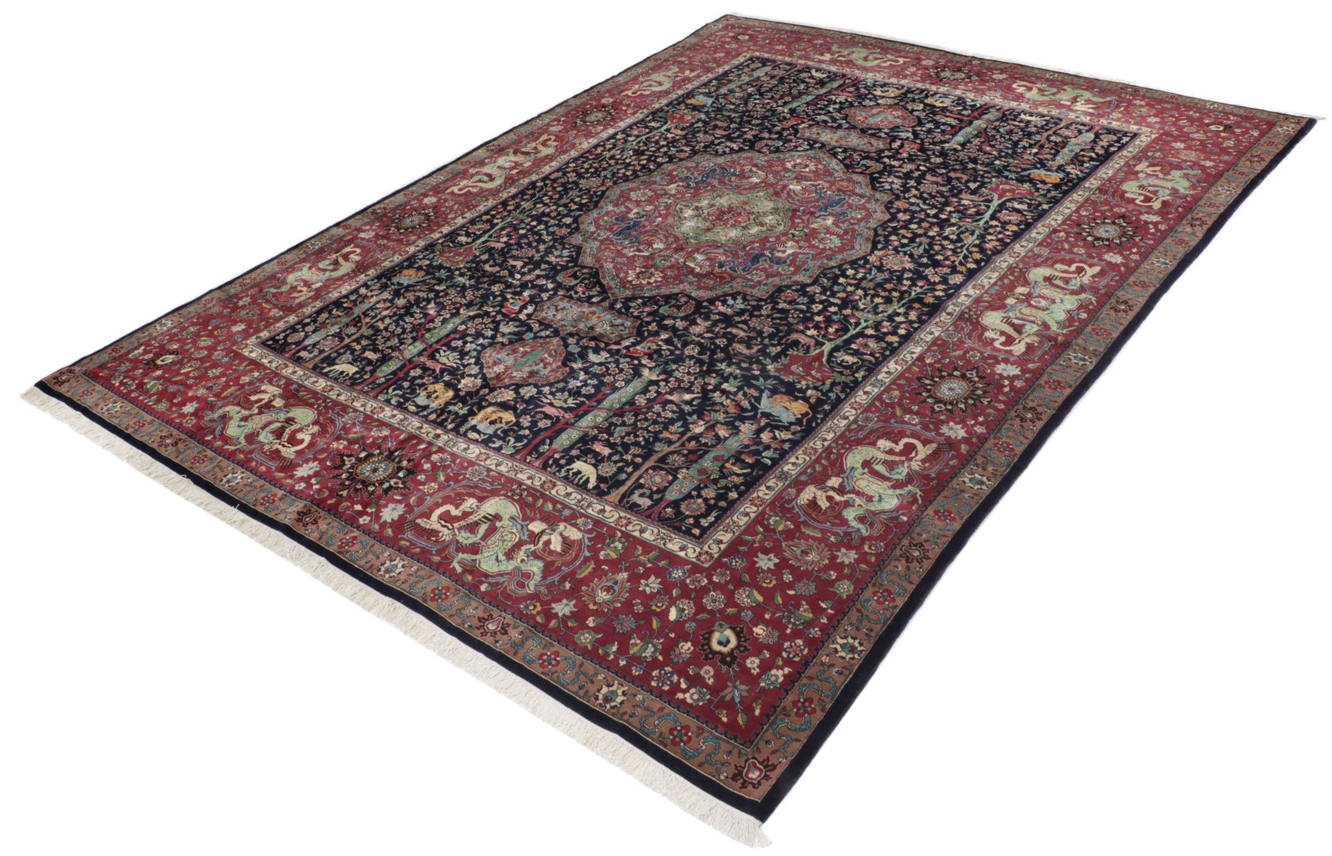 Alternative view of Hand-Knotted Tabriz Persian Rug, 342 × 511 cm, Wool