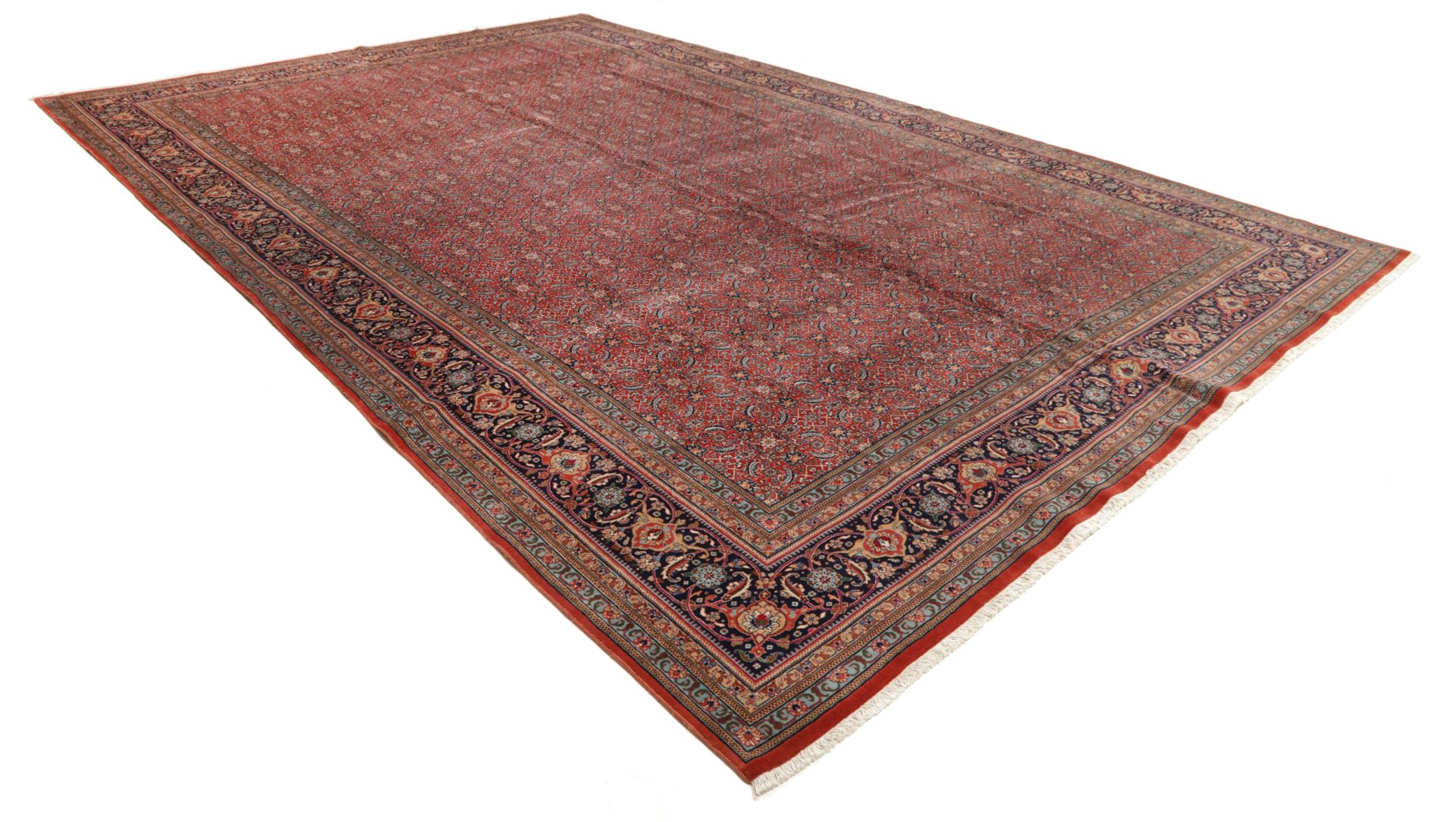 Alternative view of Wool & Silk Tabriz Persian Rug 332 × 504 cm, hand-knotted