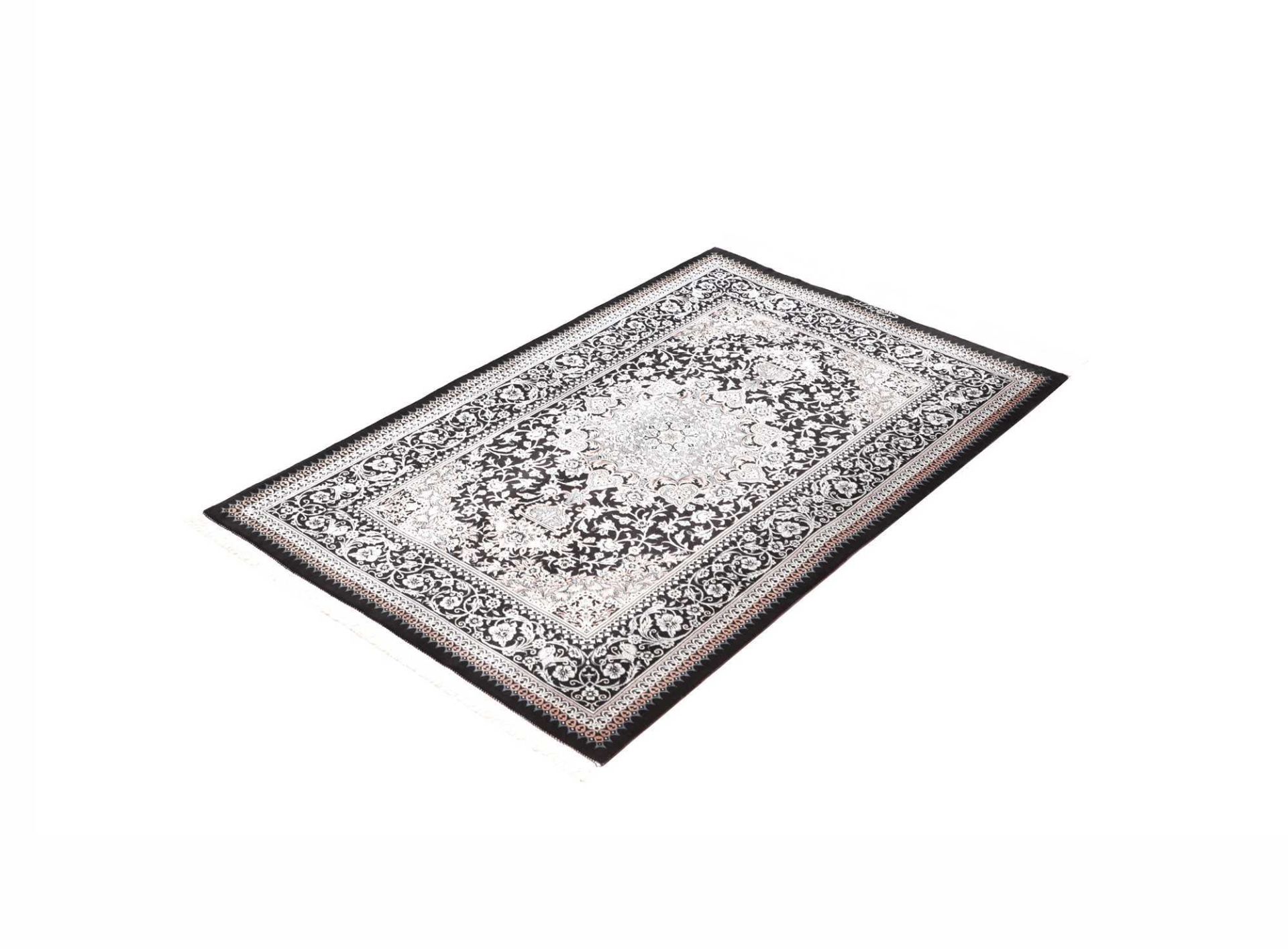 Alternative view of Silk Qom Persian Rug 81 × 120 cm, hand-knotted