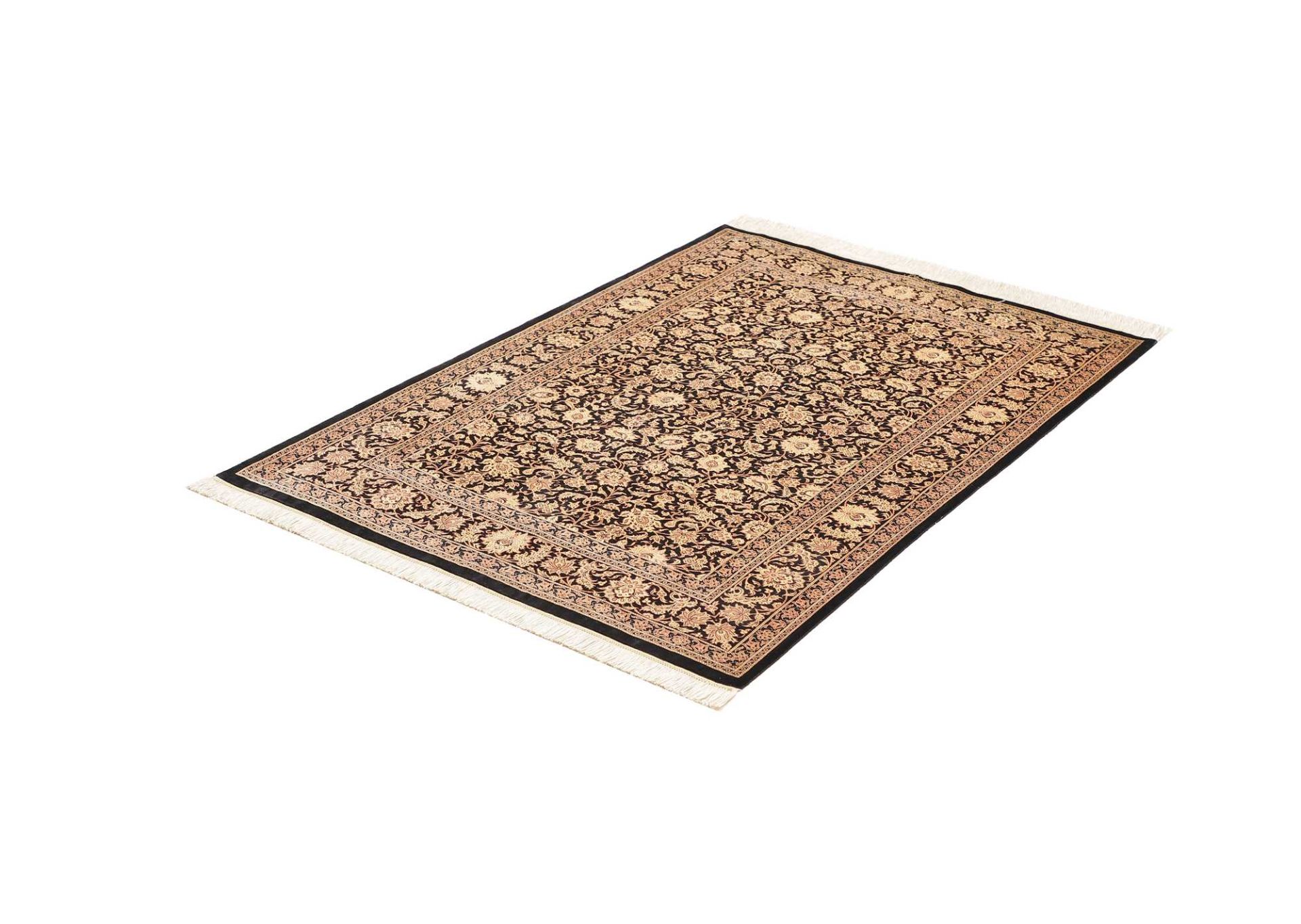 Alternative view of Qom Persian Rug 101 × 150 cm in Silk, hand-knotted