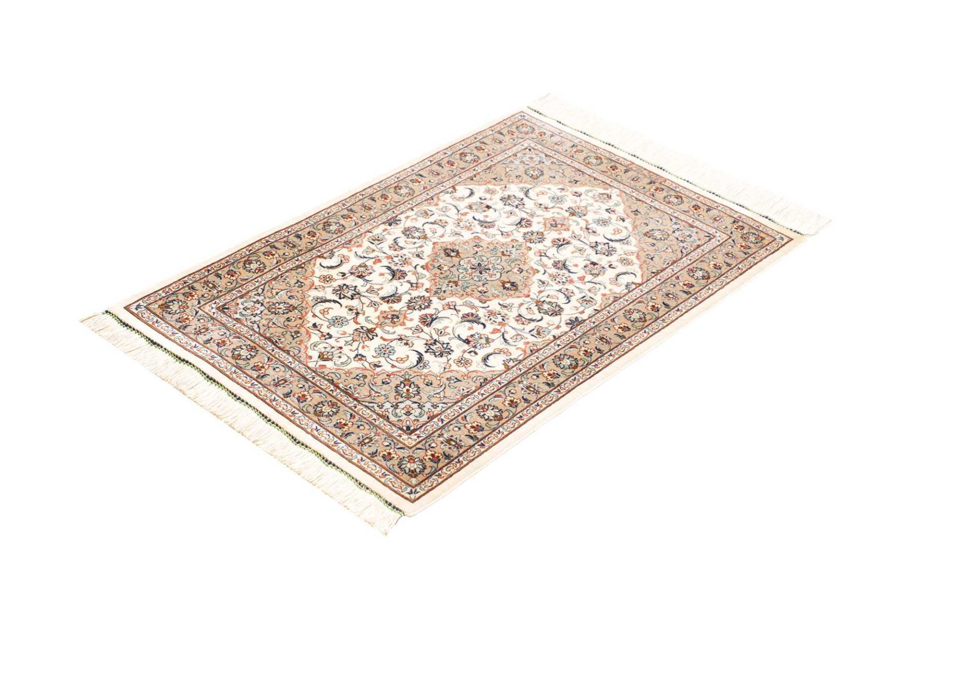 Alternative view of Silk Qom Persian Rug 59 × 85 cm, hand-knotted